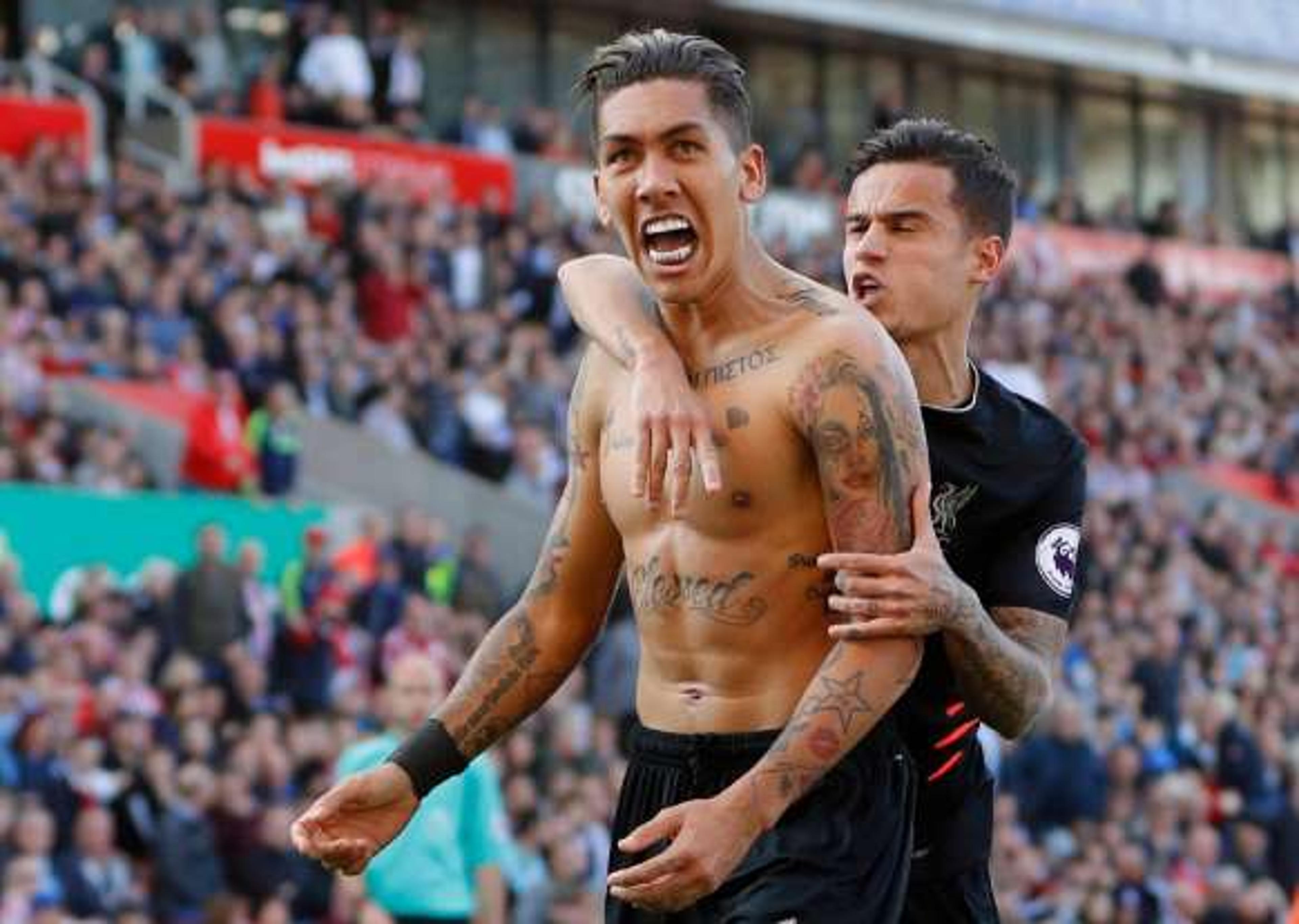 Firmino lamenta saída de Coutinho: ‘Liverpool não é o mesmo sem ele’