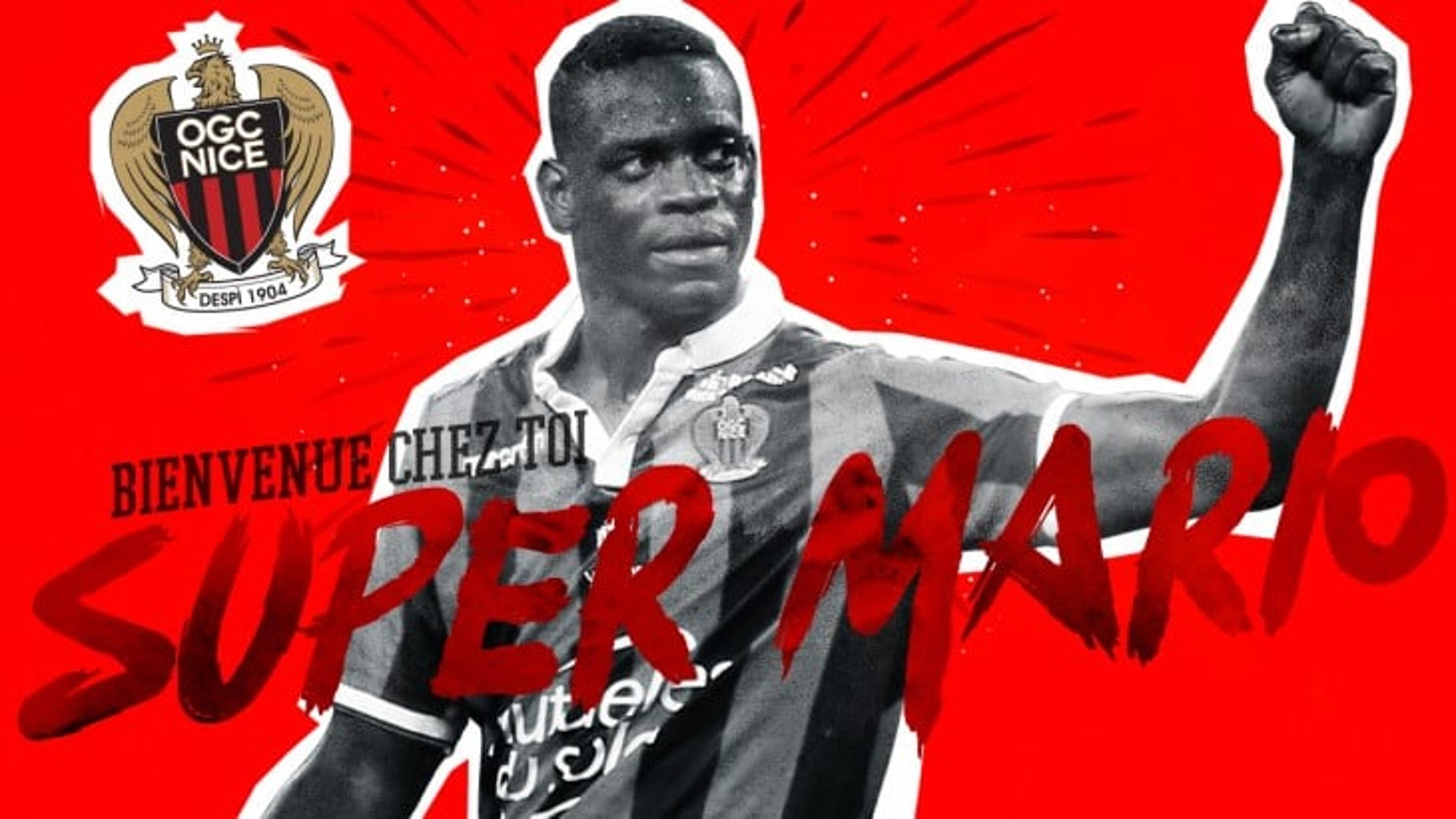 Nice anuncia renovação de contrato com o atacante Mario Balotelli