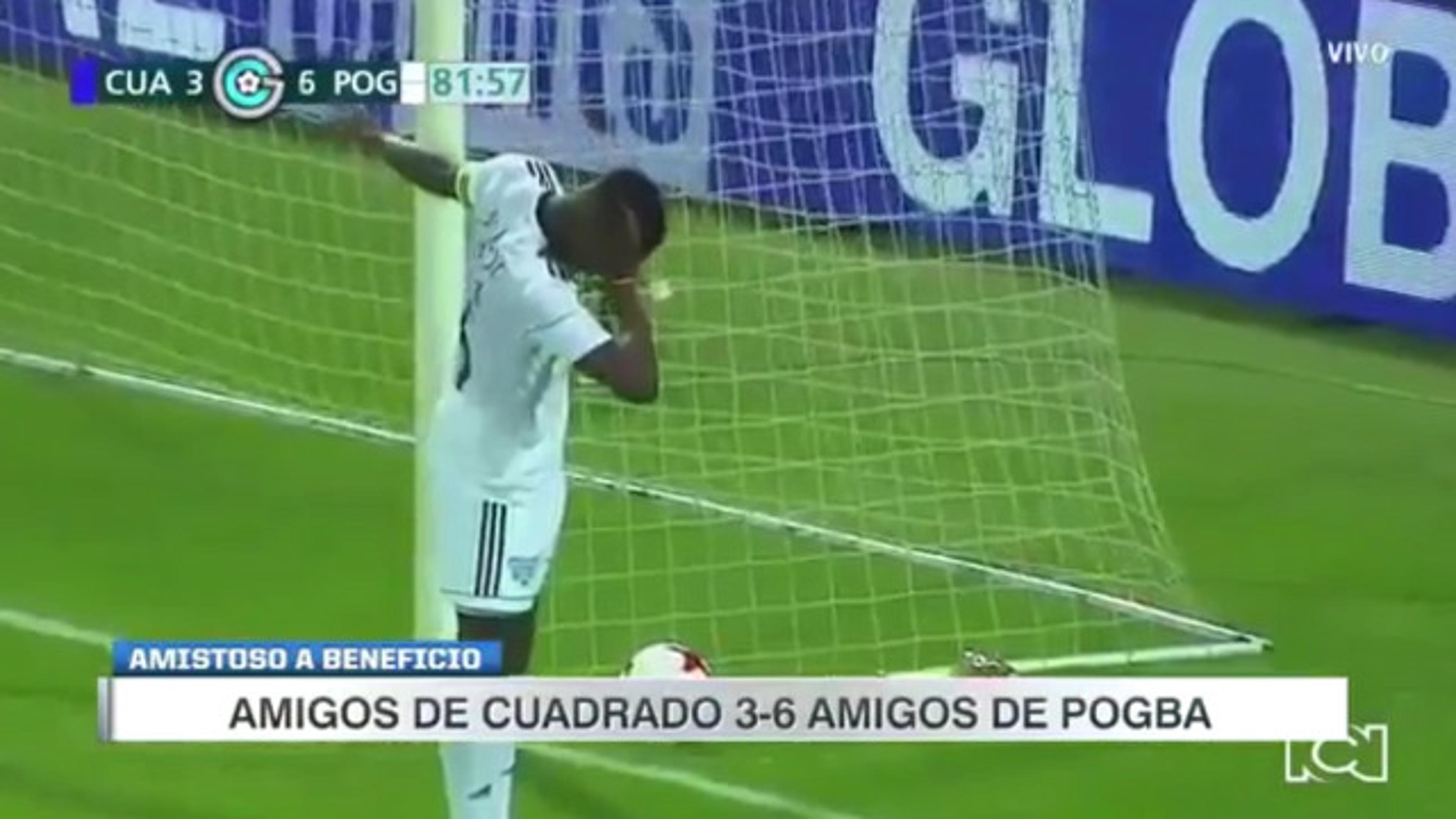 Pogba marca de ‘Dab Dance’ em amistoso beneficente com Cuadrado. Veja!