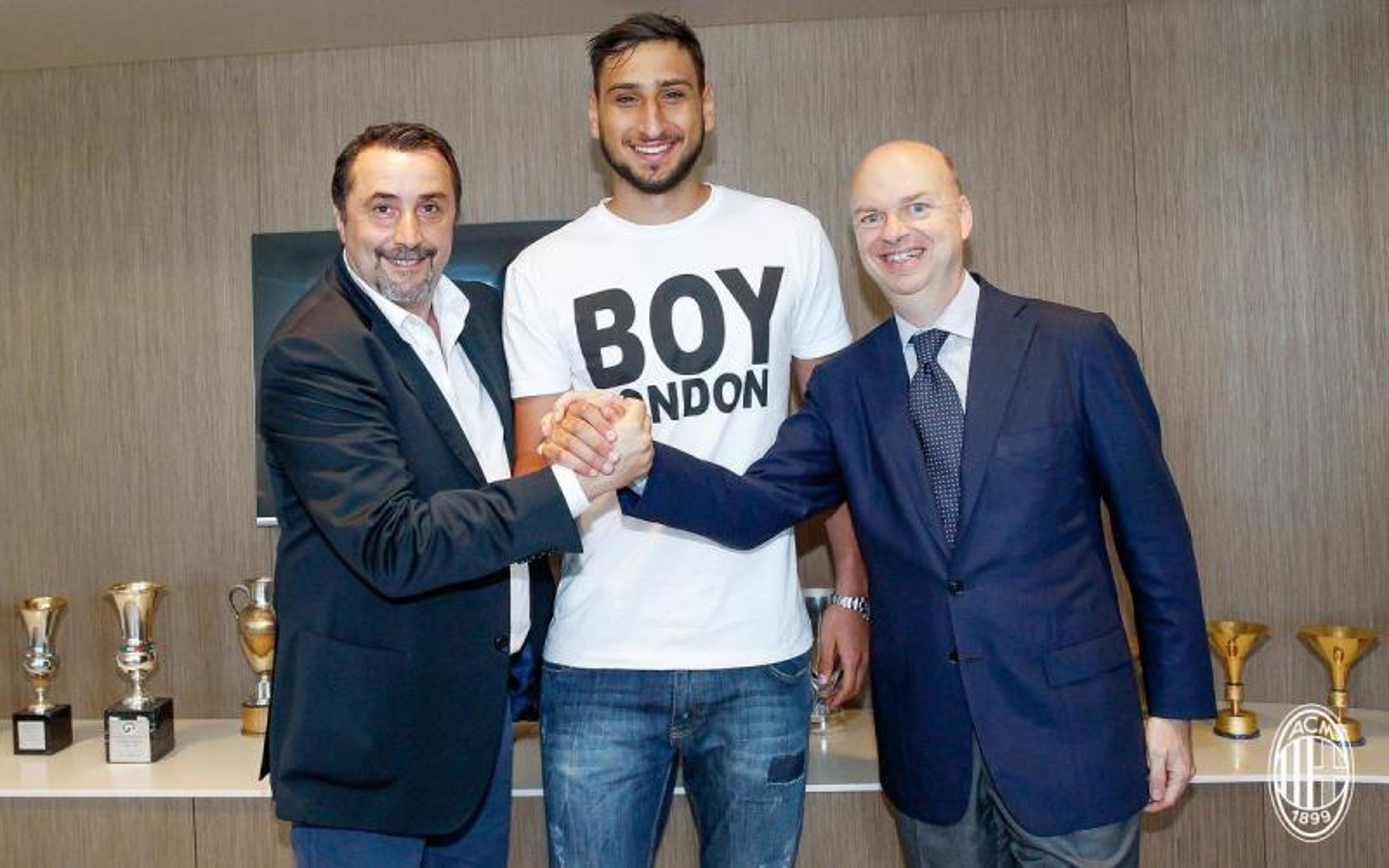 Agente pede anulação de contrato de Donnarumma com o Milan