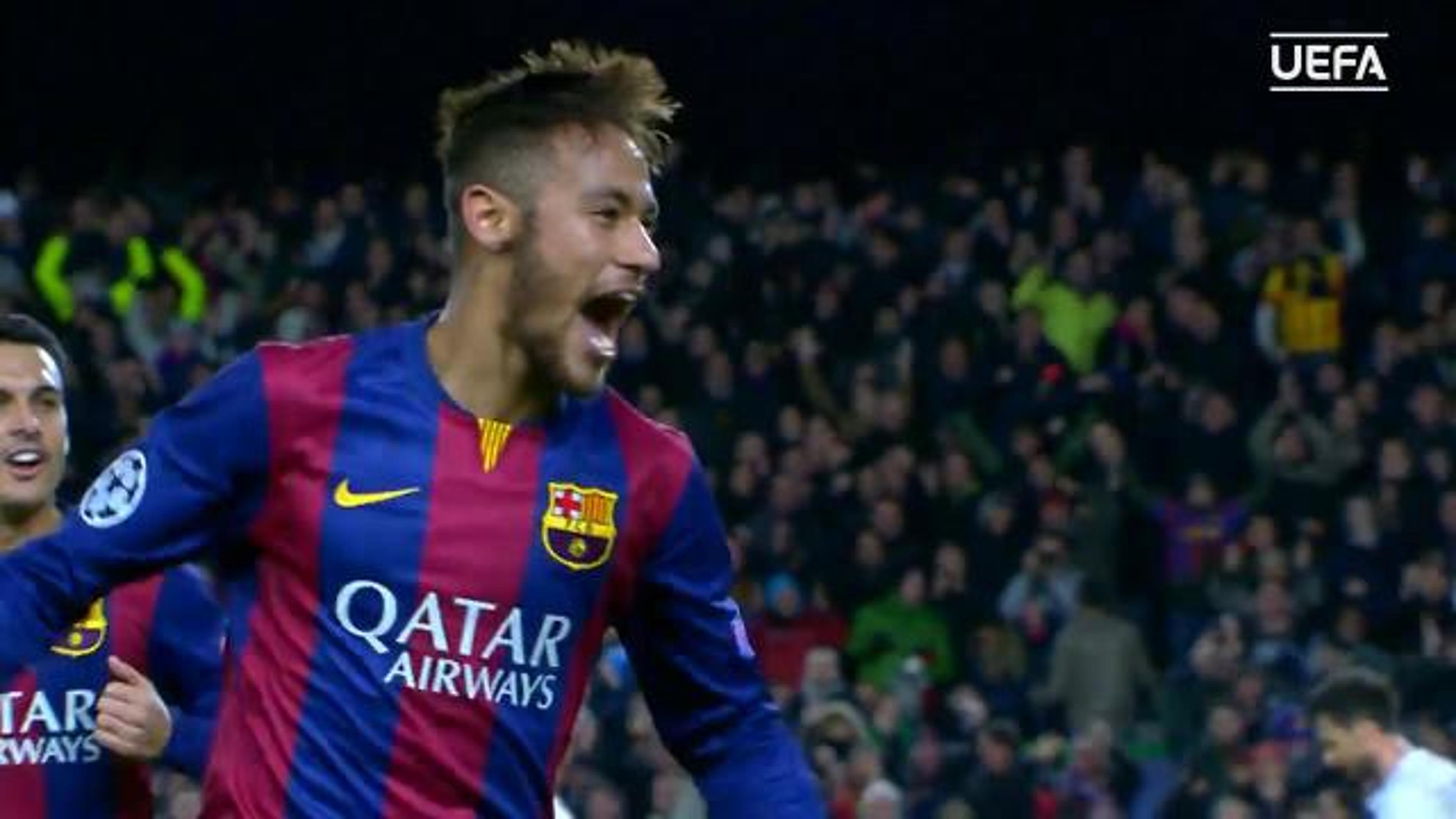 VÍDEO: Uefa relembra gols de Neymar contra o PSG pelo Barcelona