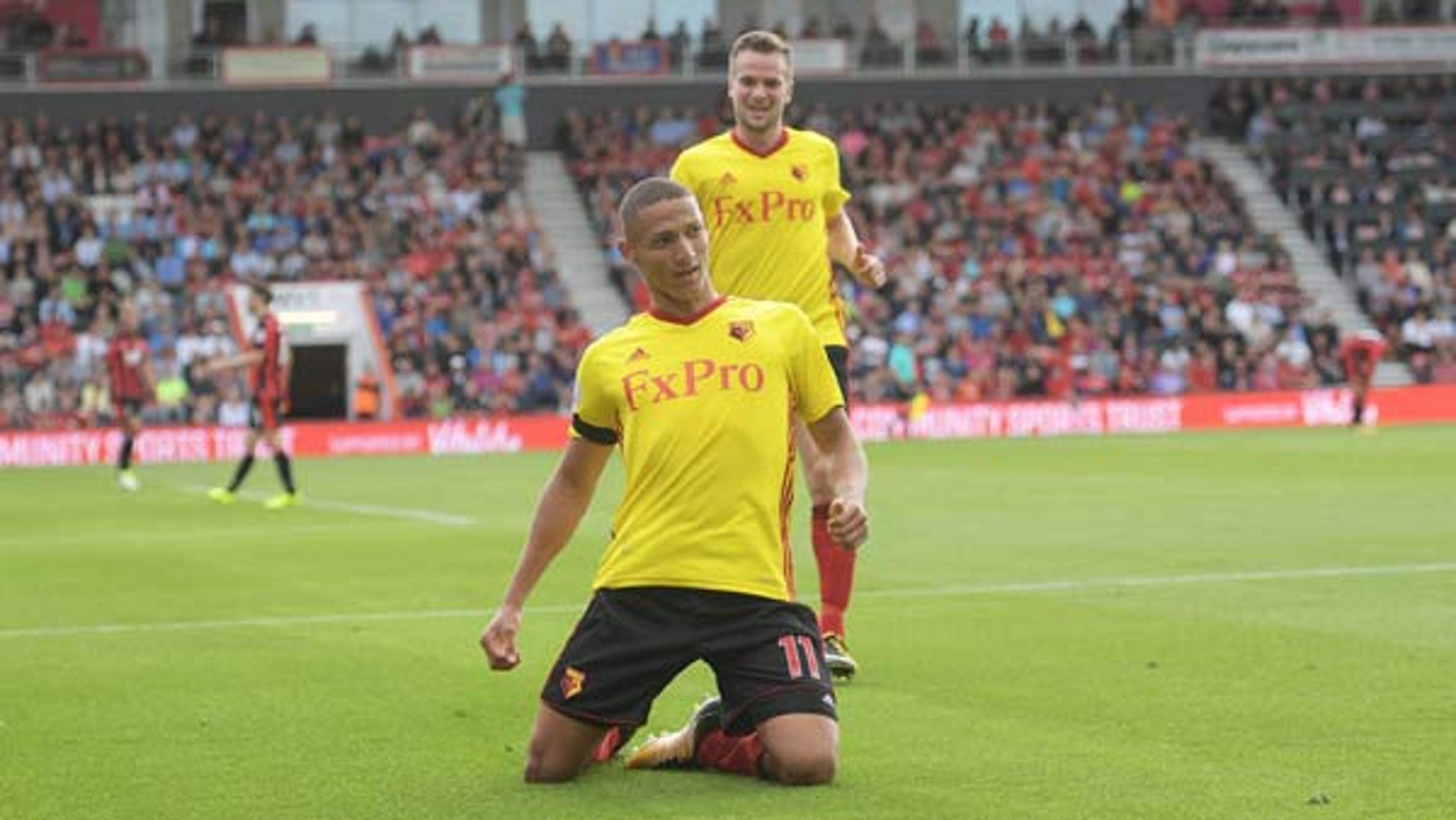 Richarlison desencanta, e Watford vence a primeira na Inglaterra