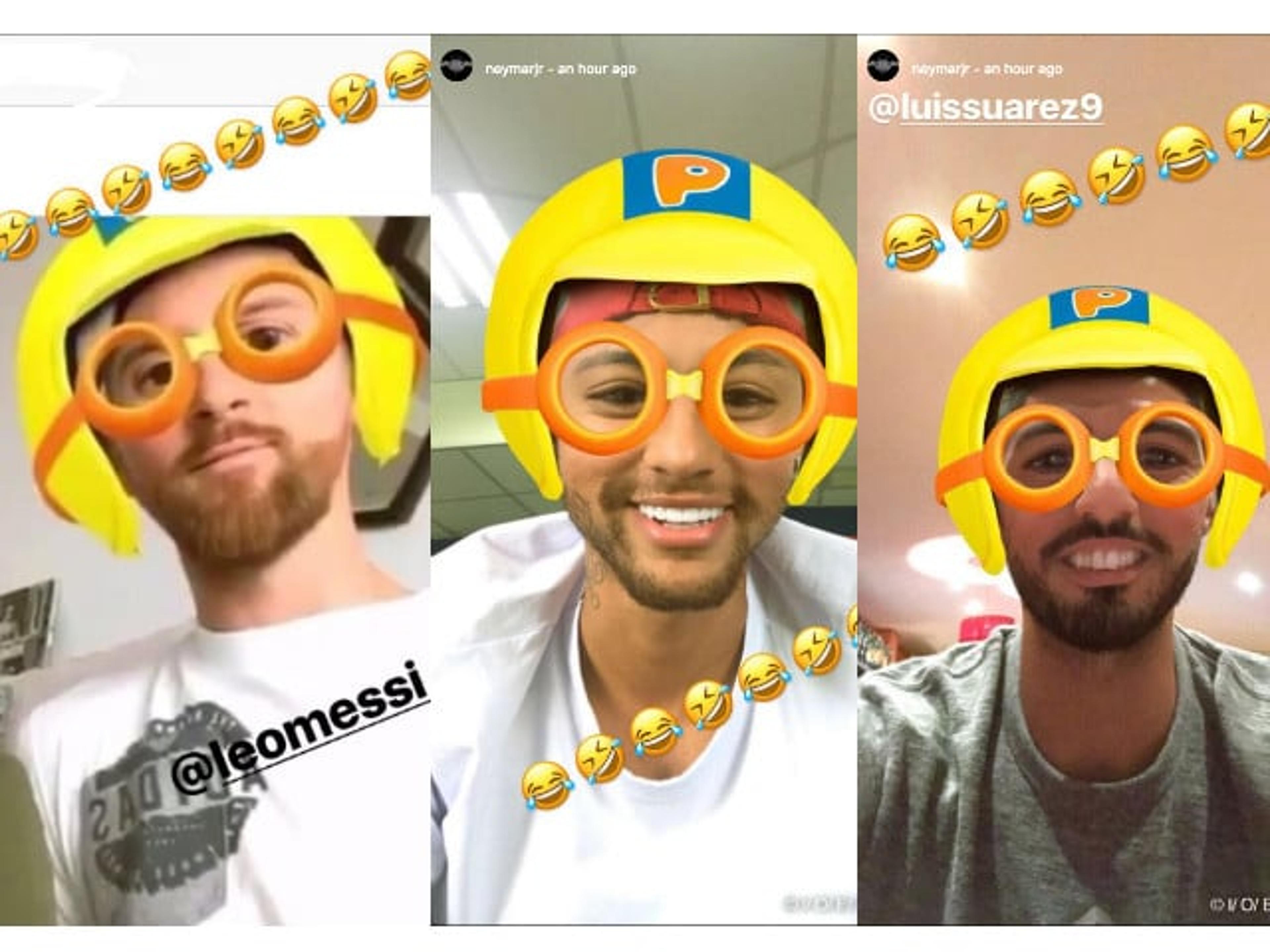 Neymar reúne trio MSN para zoar Messi nas redes sociais