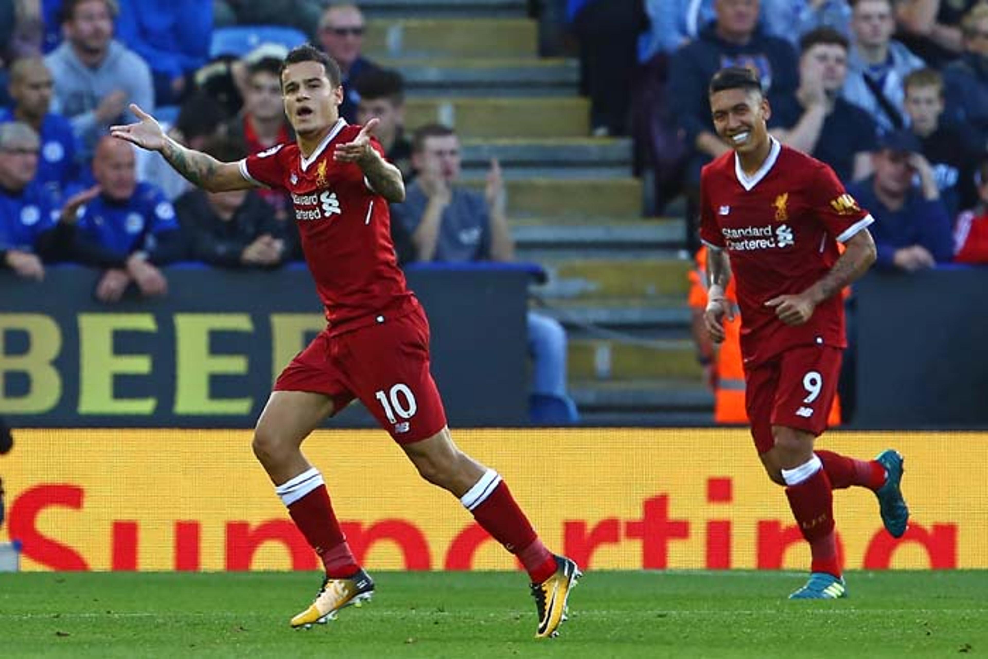 Coutinho e Mignolet brilham e Liverpool bate o Leicester no Inglês