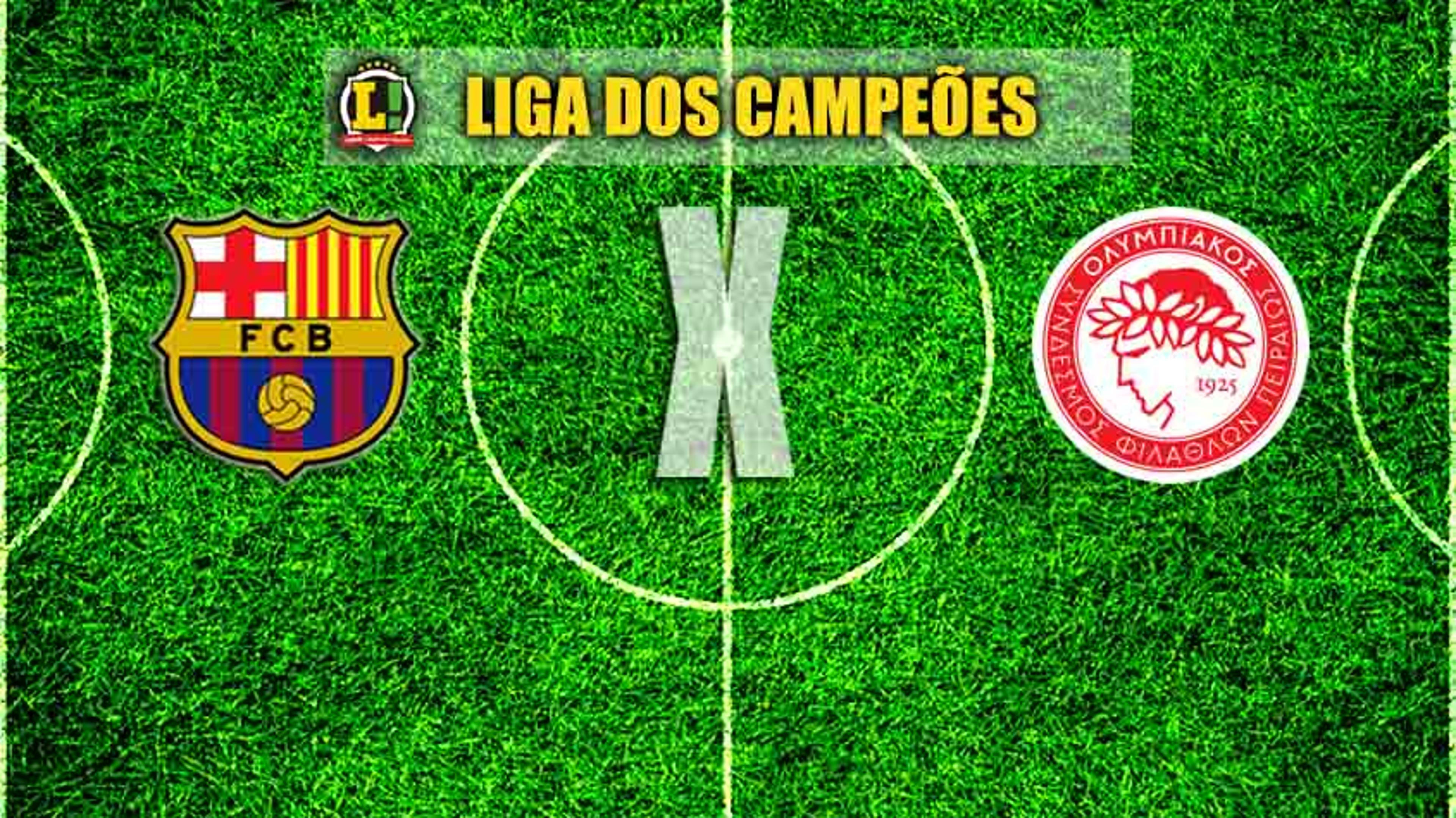 Barcelona encara o Olympiacos pelo Grupo D; Juventus recebe o Sporting