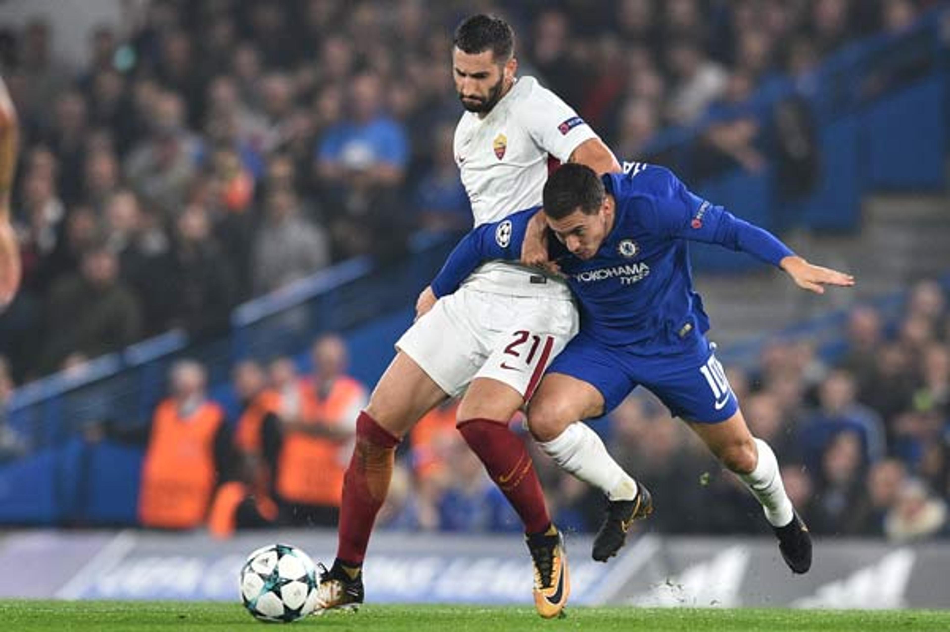 Jogão! Hazard e Dzeko brilham no empate entre Chelsea e Roma