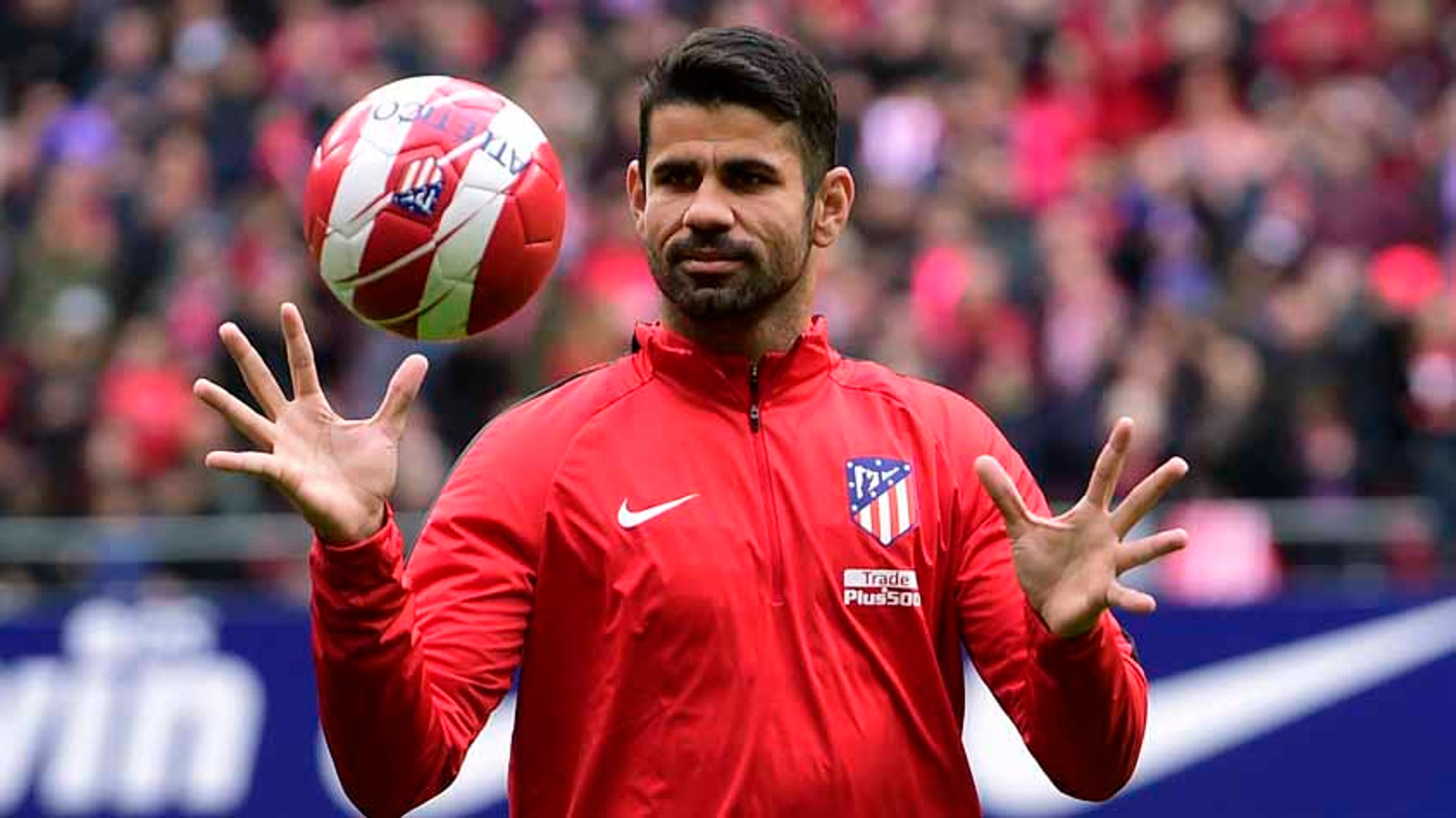 Diego Costa pode reestrear pelo Atlético de Madrid nesta quarta-feira