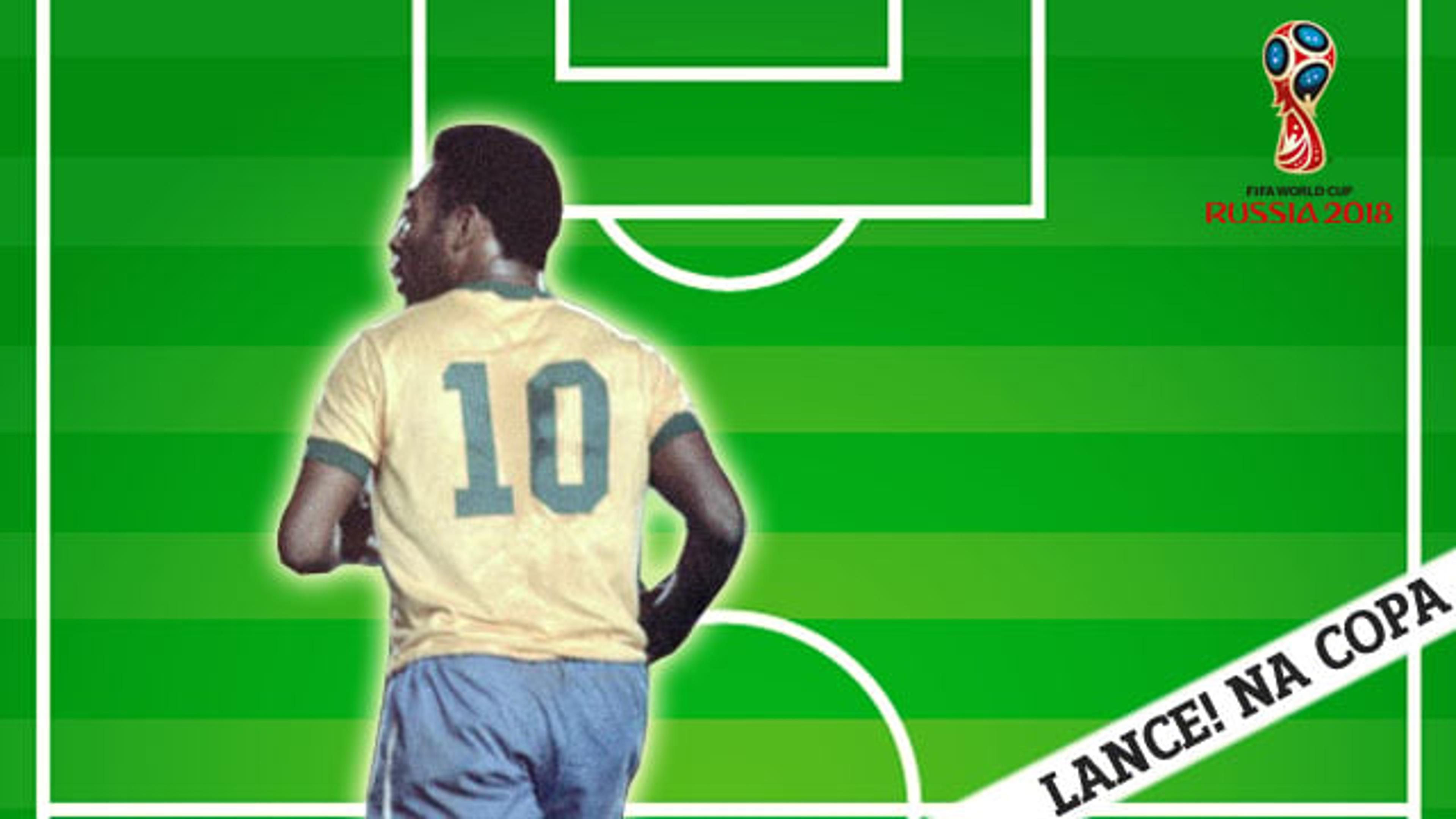 LANCE! NA COPA: Com numeração inusitada, Pelé contou com a sorte para ser o ’10’