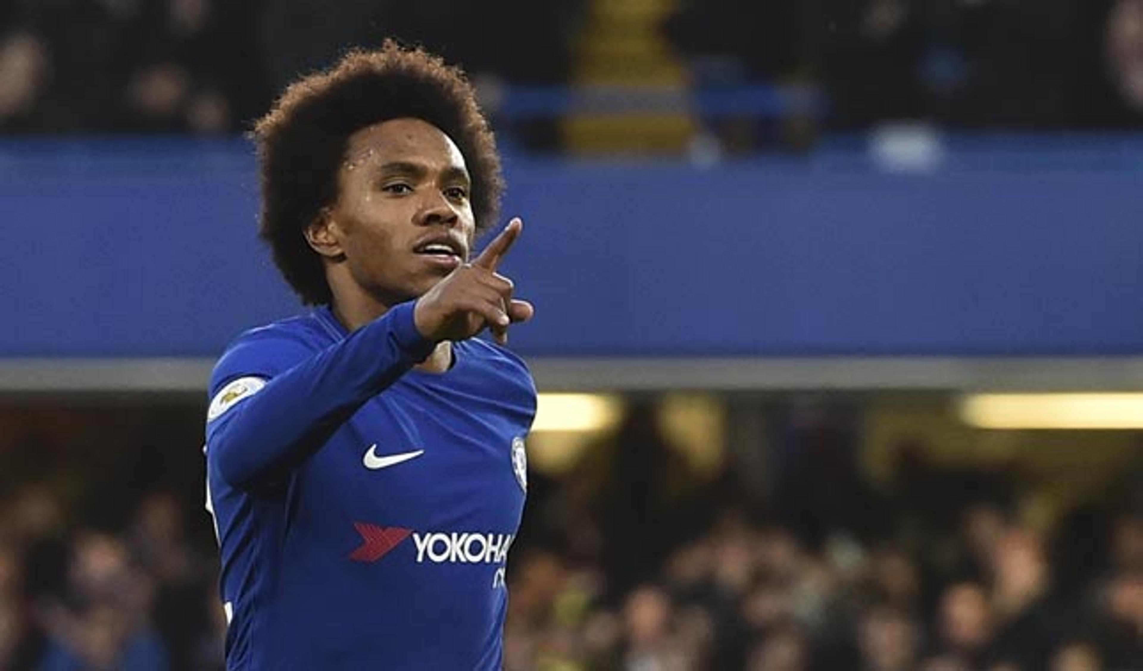 Com gol de Willian, Chelsea bate o Crystal Palace no Stamford Bridge