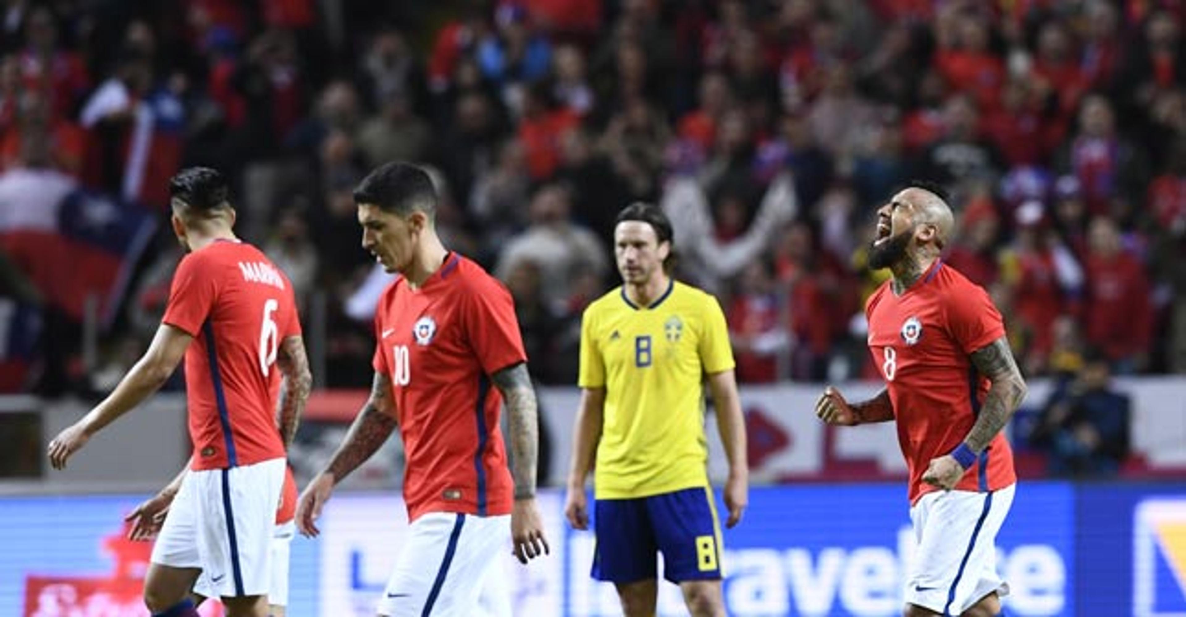 Na estreia de Rueda, Vidal faz golaço e Chile bate a Suécia em Solna