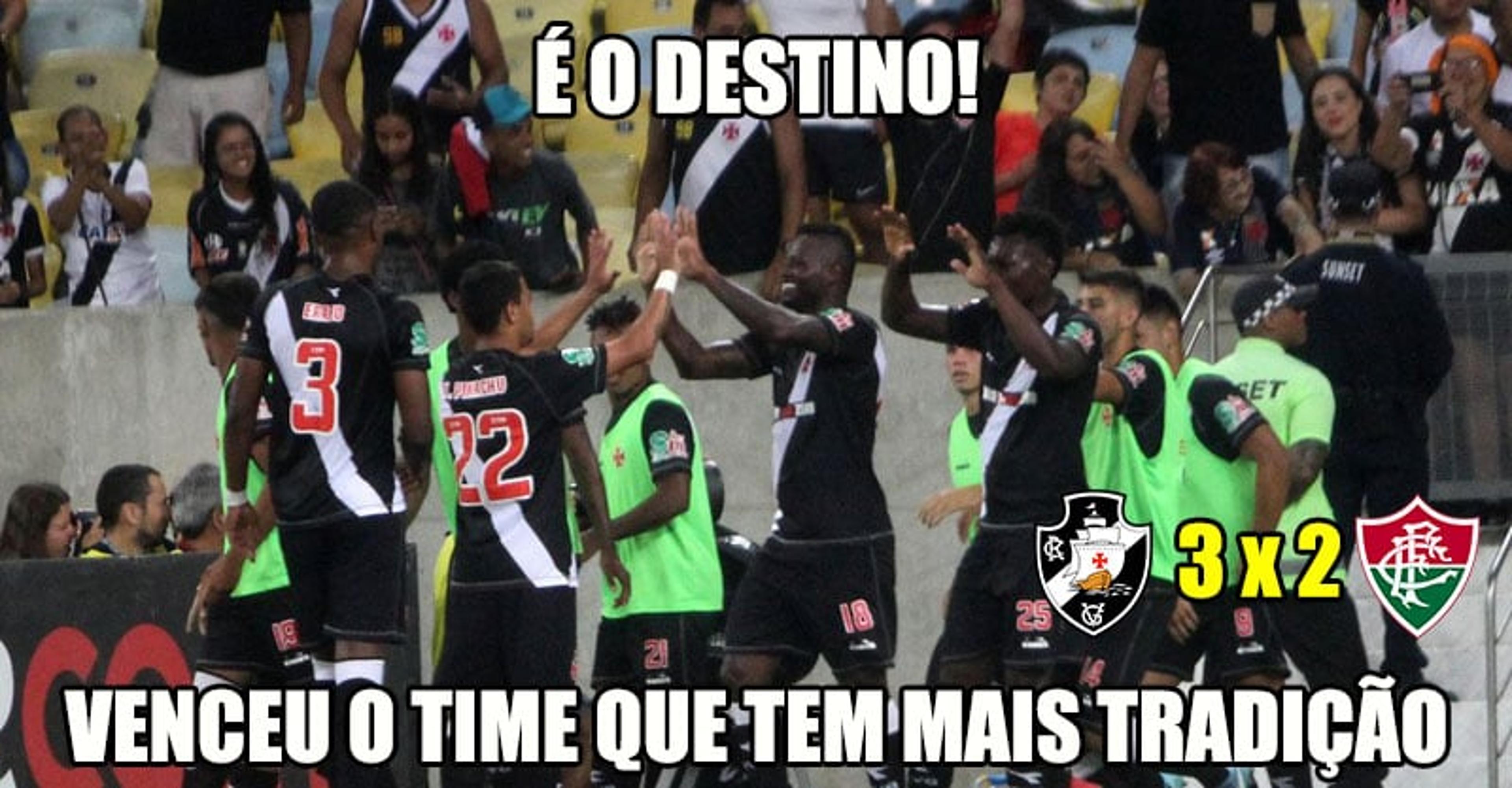 É o destino! Vascaínos fazem memes tirando sarro do Fluminense