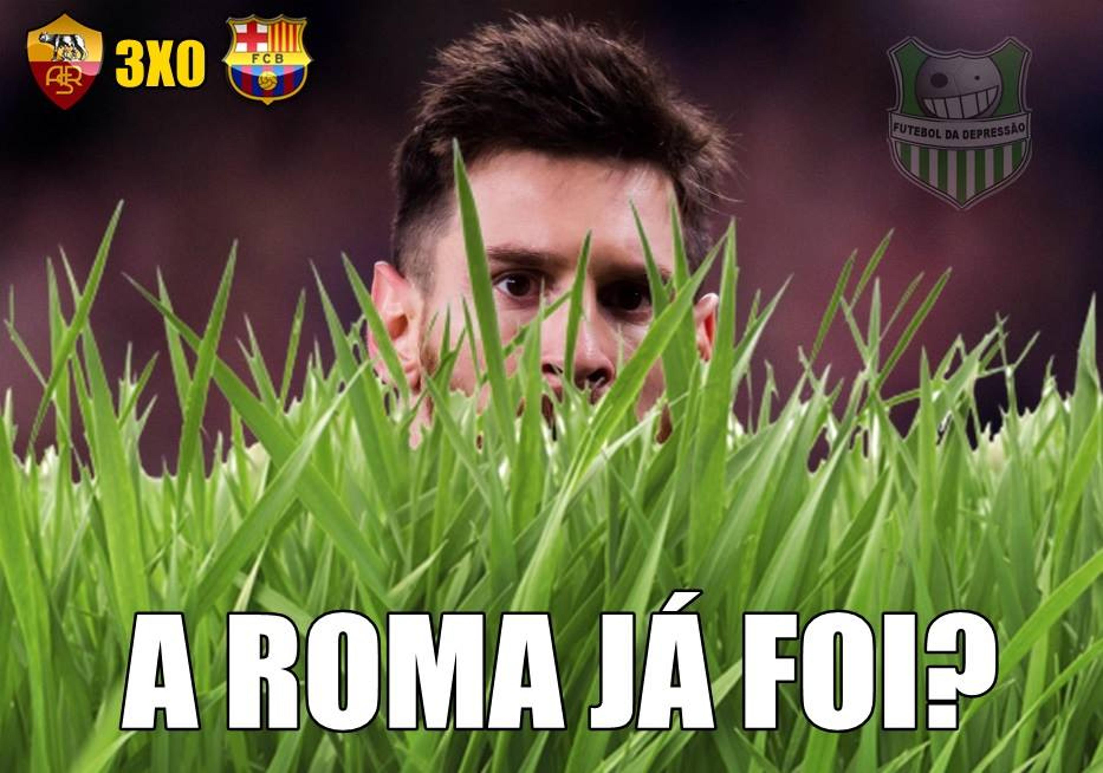 Barcelona sofre com os memes após eliminação para Roma