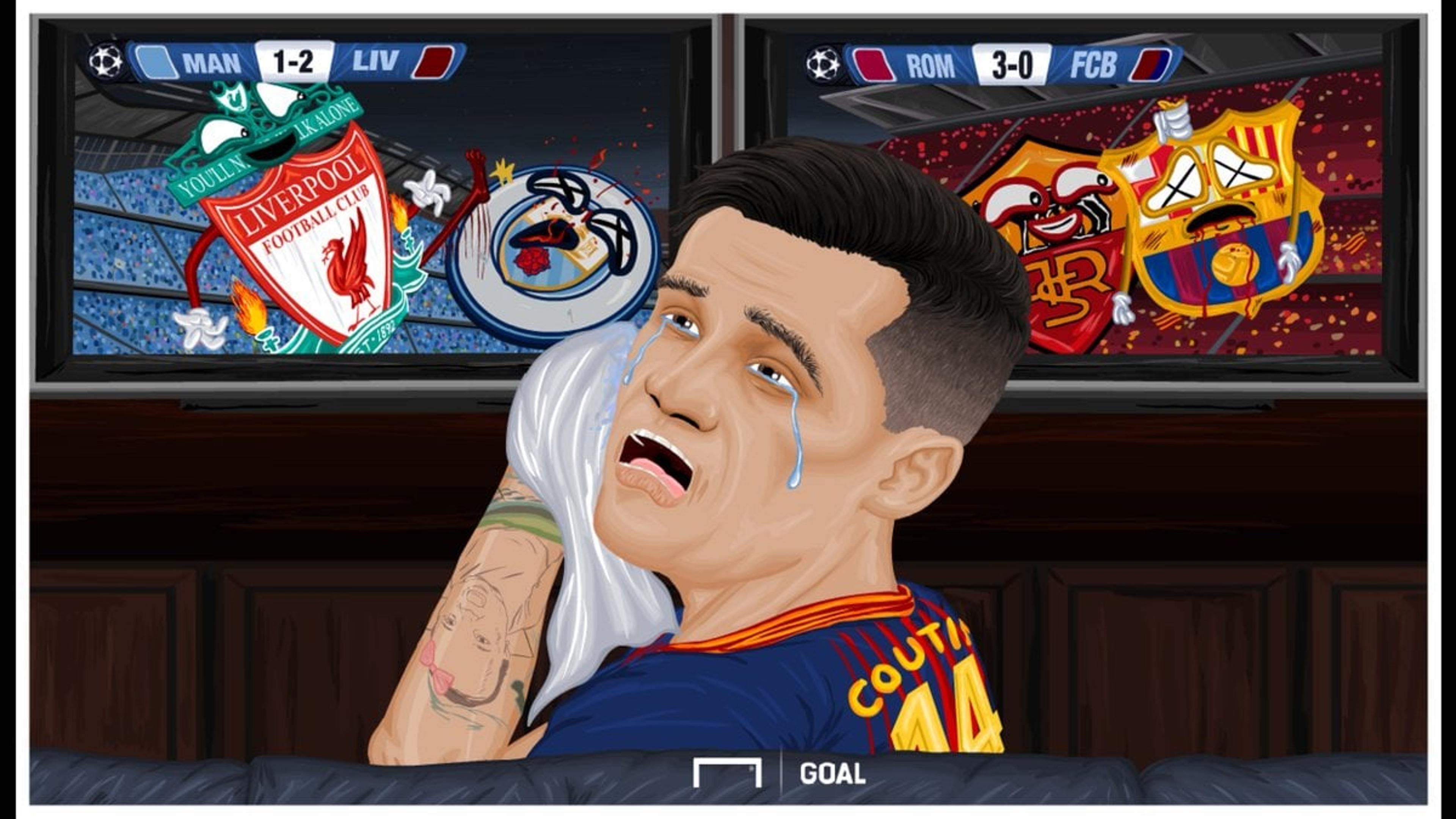 Philippe Coutinho vira piada após classificação do Liverpool; veja memes