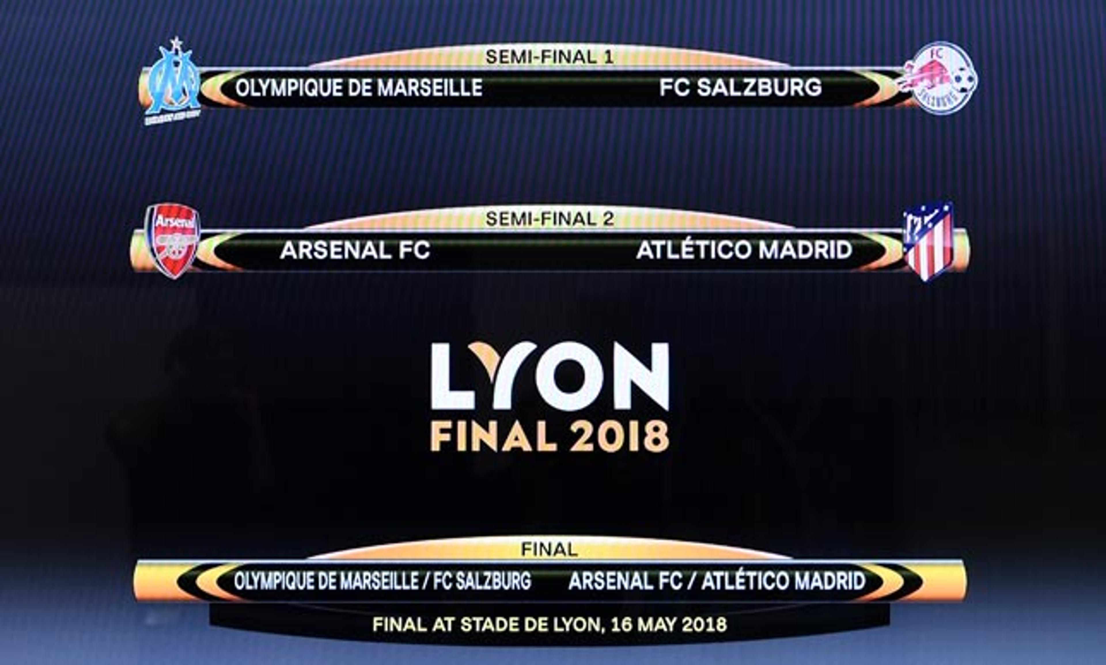 Final antecipada! Arsenal pega Atlético na semifinal da Liga Europa