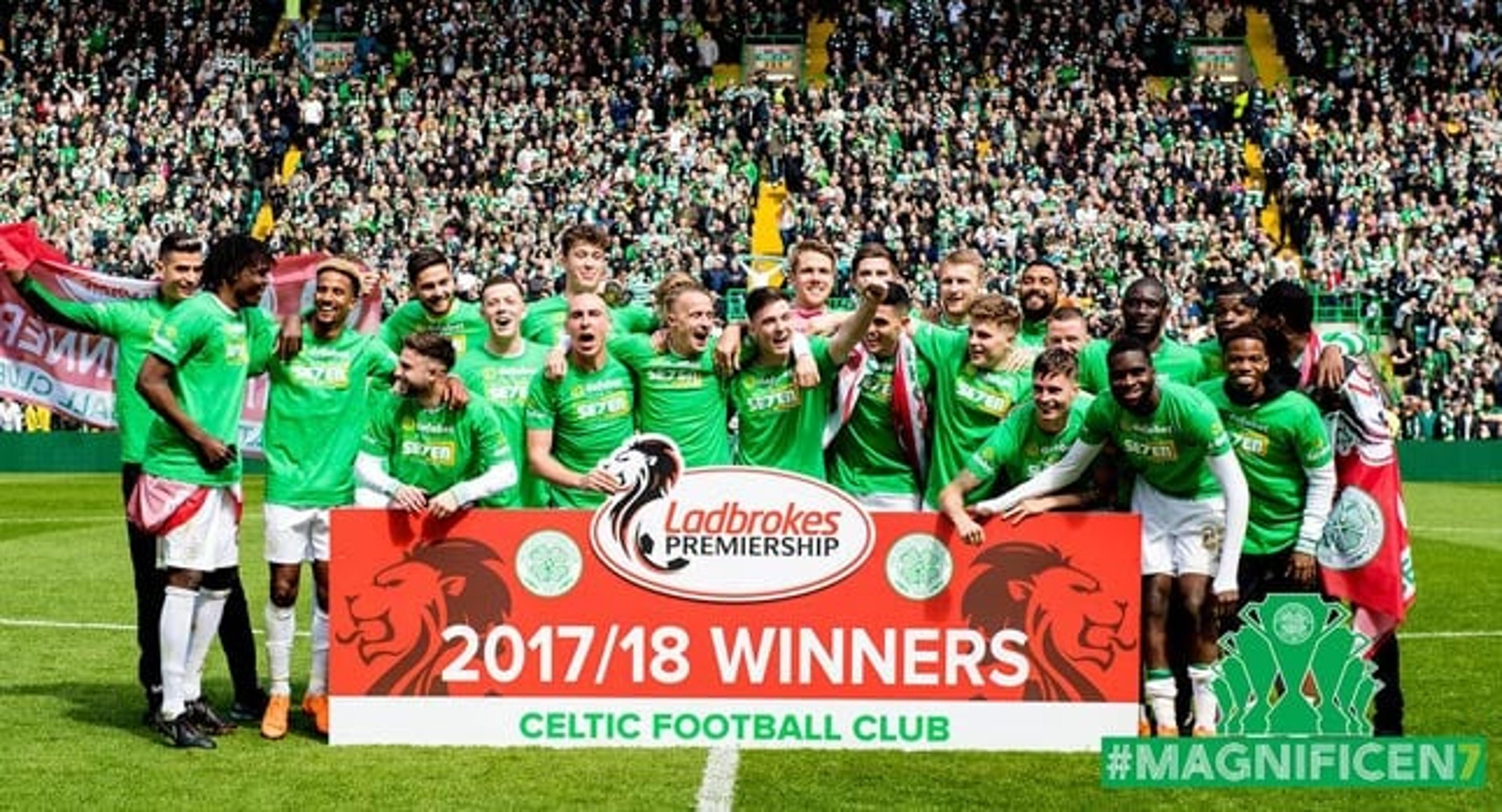 Celtic massacra o Rangers e leva o sétimo título seguido do Escocês