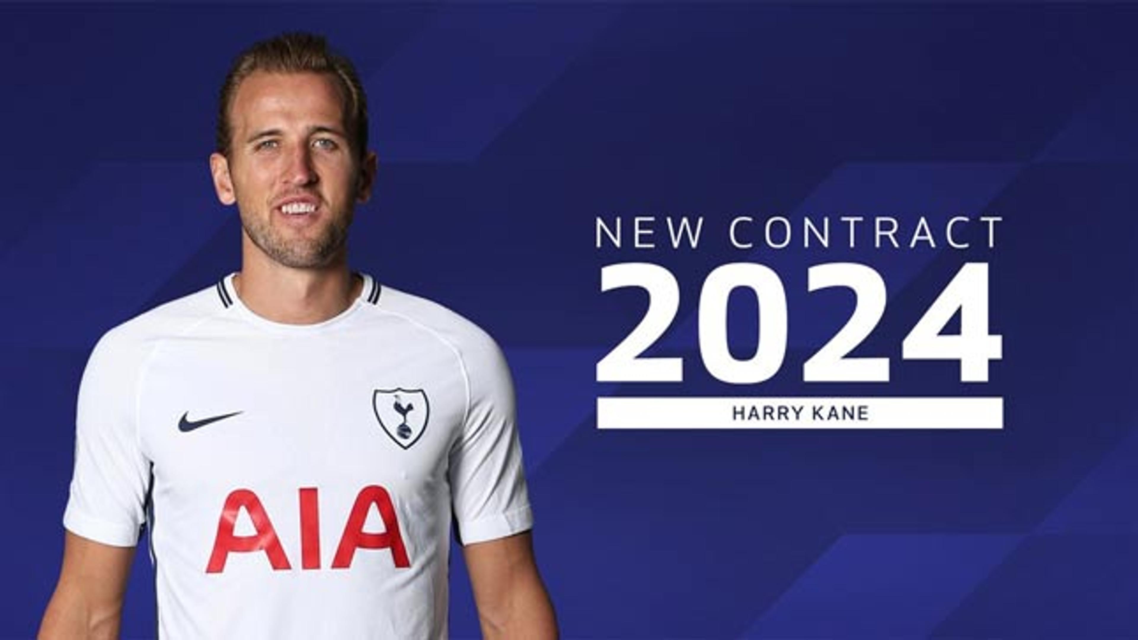 Tottenham anuncia a renovação de contrato de Harry Kane até 2024