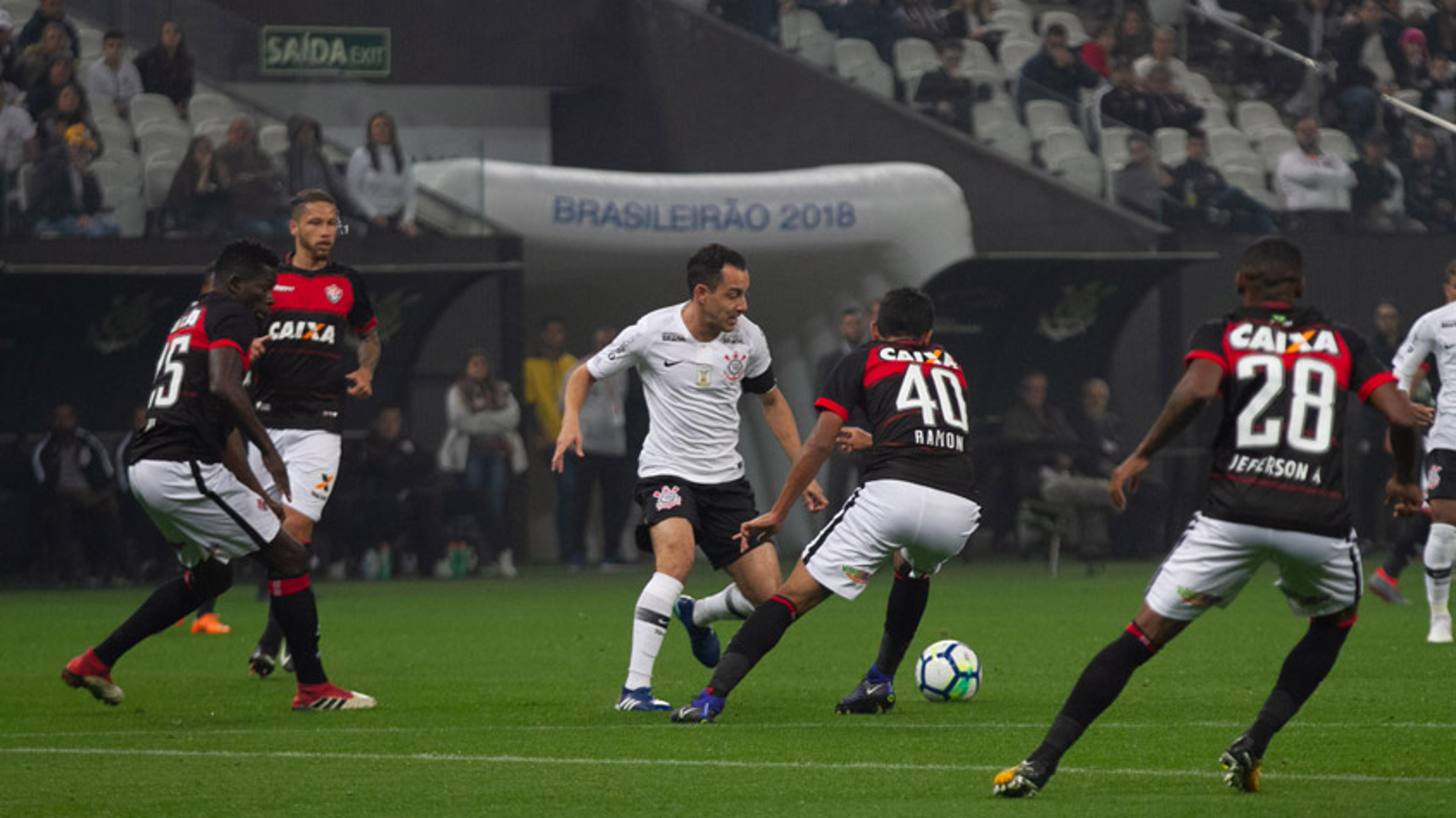 Corinthians joga mal em Itaquera e empata sem gol diante do Vitória