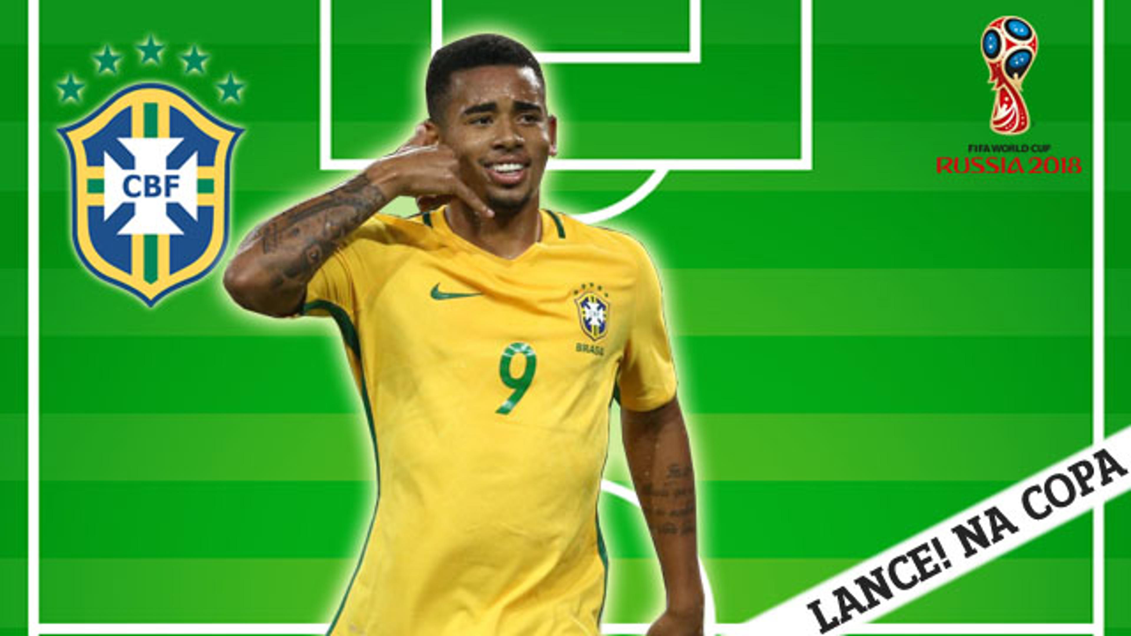 LANCE! NA COPA: Raio-X de Gabriel Jesus, atacante do Brasil na Rússia 2018