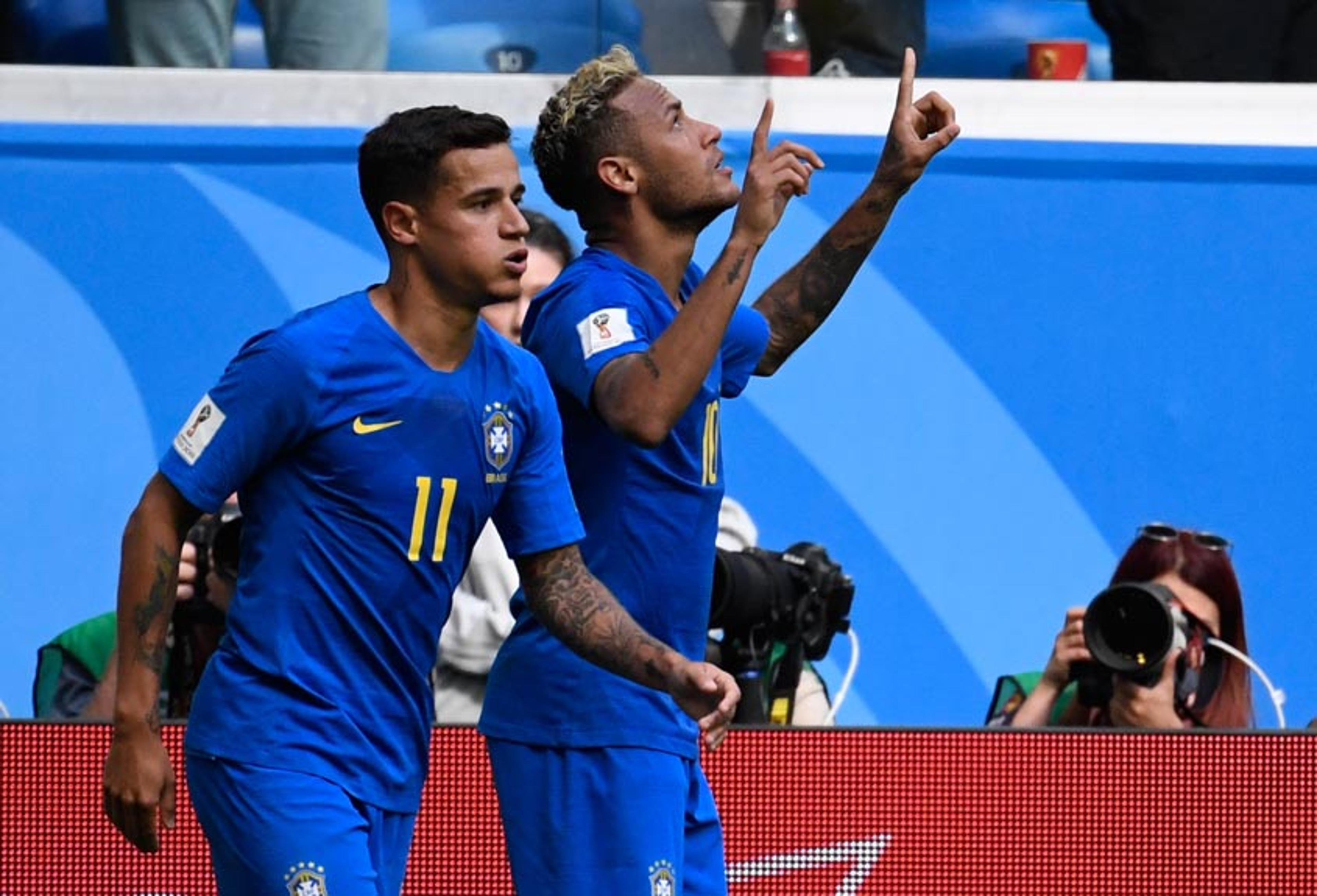 Números da Bola: Philippe Coutinho e Neymar entram na Seleção das Estatísticas da Copa do Mundo