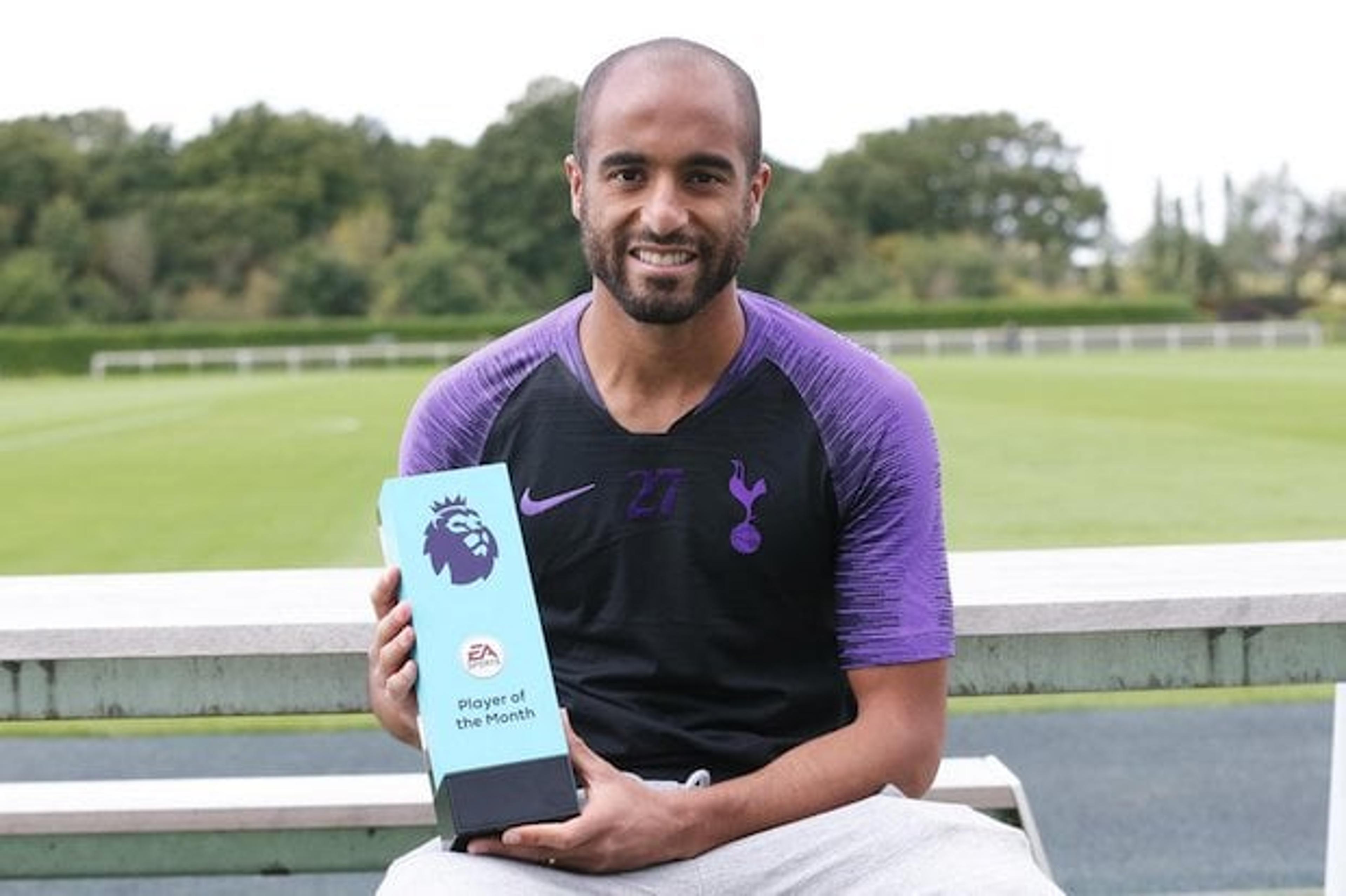 Lucas Moura fatura prêmio do mês na Inglaterra e quebra jejum brazuca