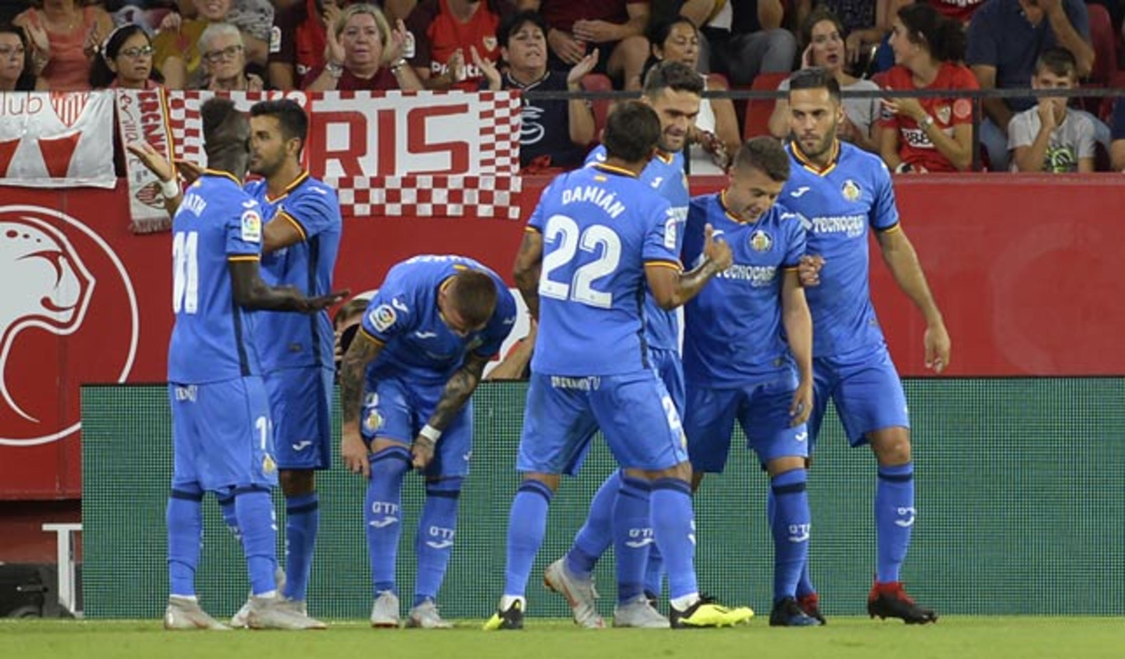 Getafe surpreende e derrota Sevilla pelo Campeonato Espanhol