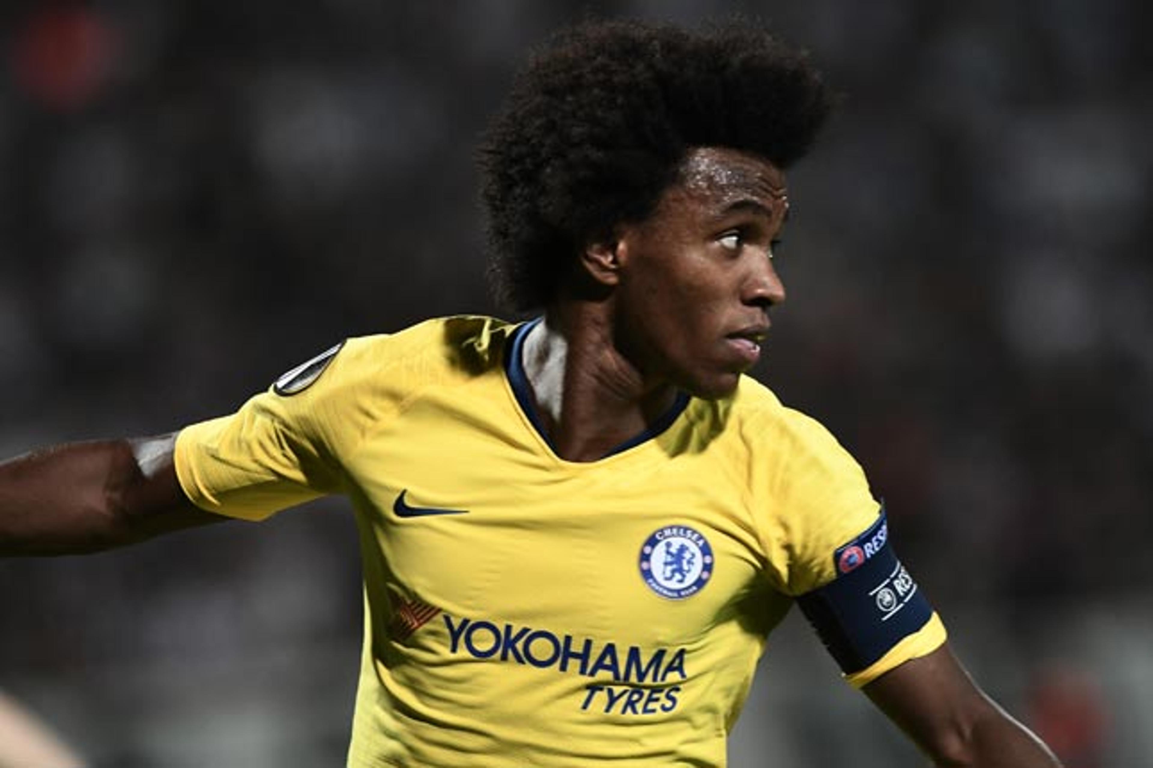 Willian marca e garante primeira vitória do Chelsea na Liga Europa