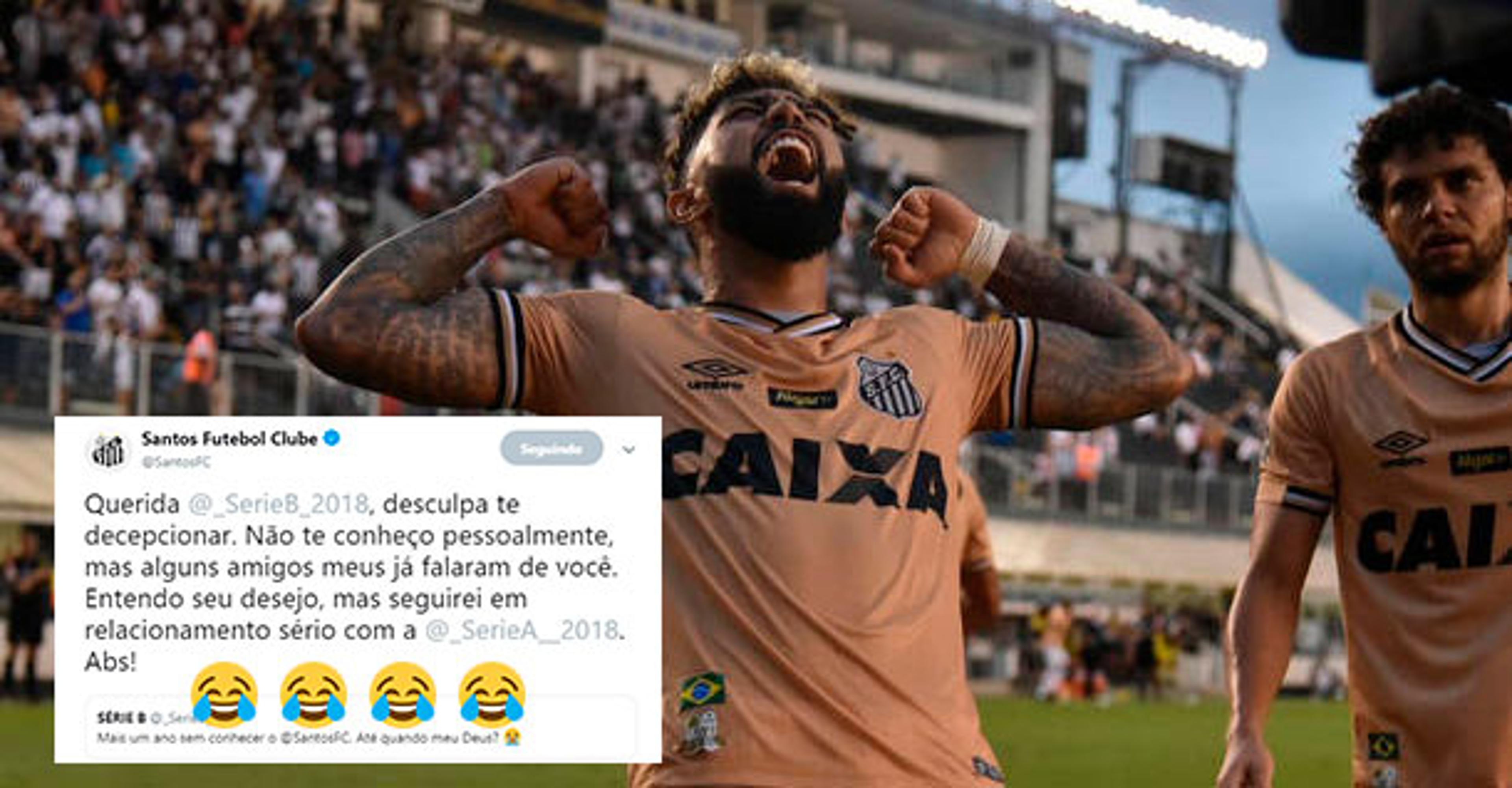 Santos brinca com fake news e relacionamento com a Série B