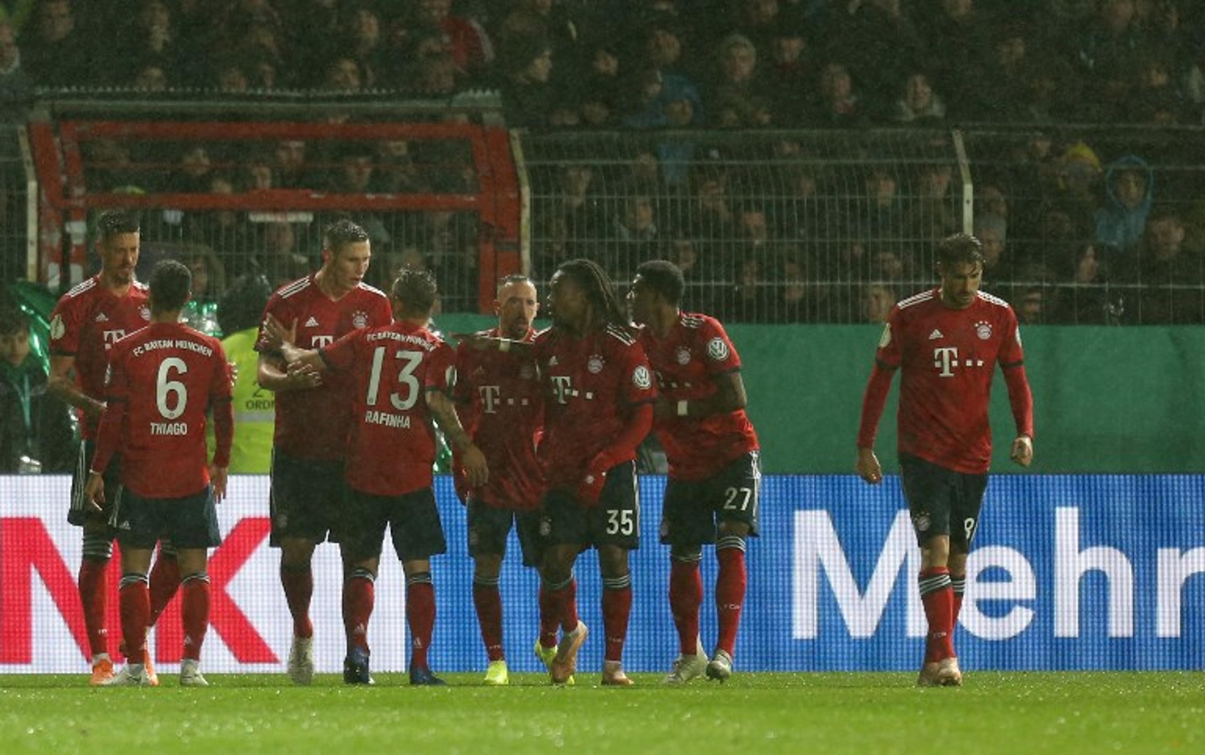 Fora de casa, Bayern vence e se classifica na Copa da Alemanha