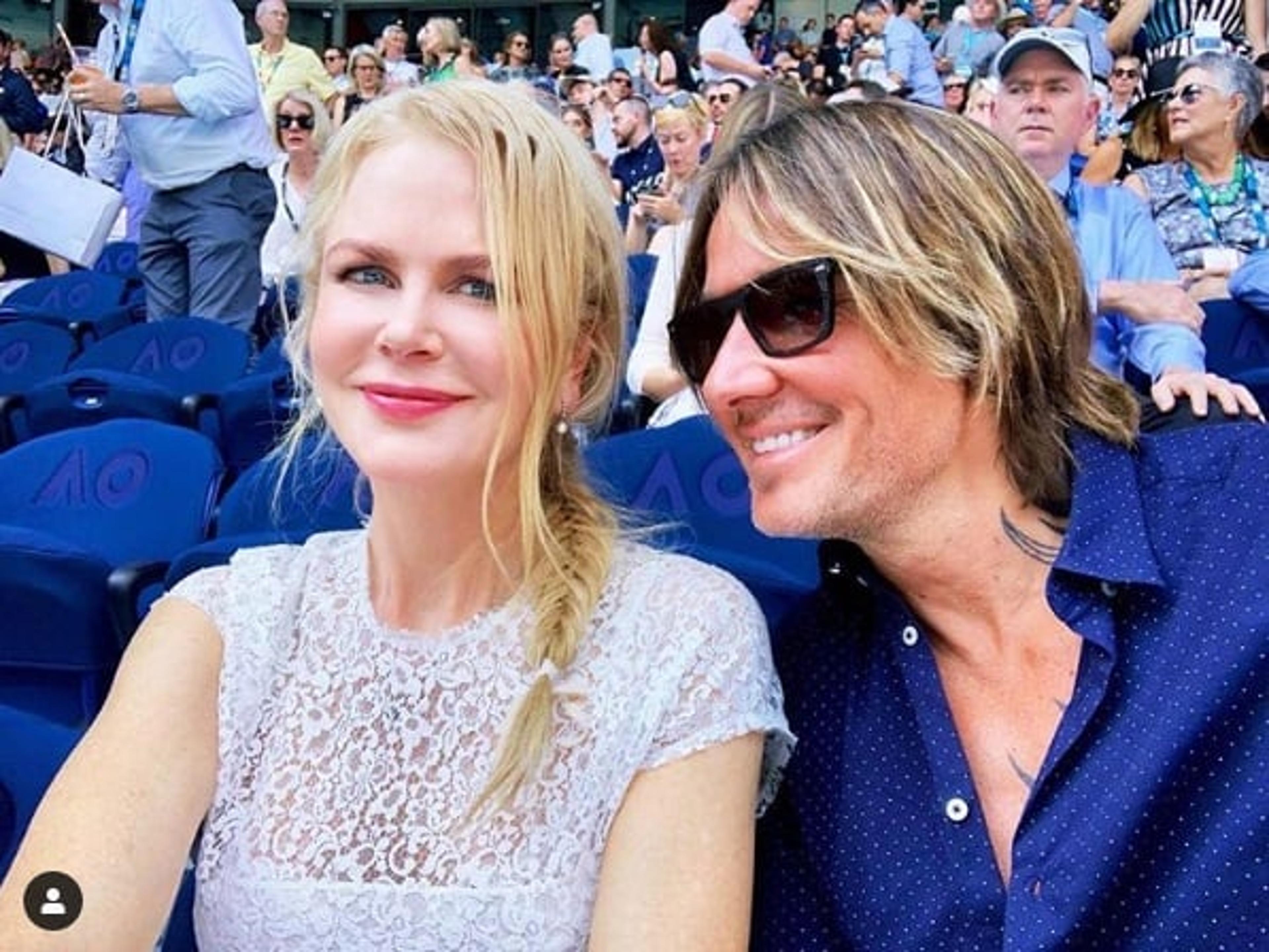 Atriz Nicole Kidman rouba a cena nas tribunas do Aberto da Austrália