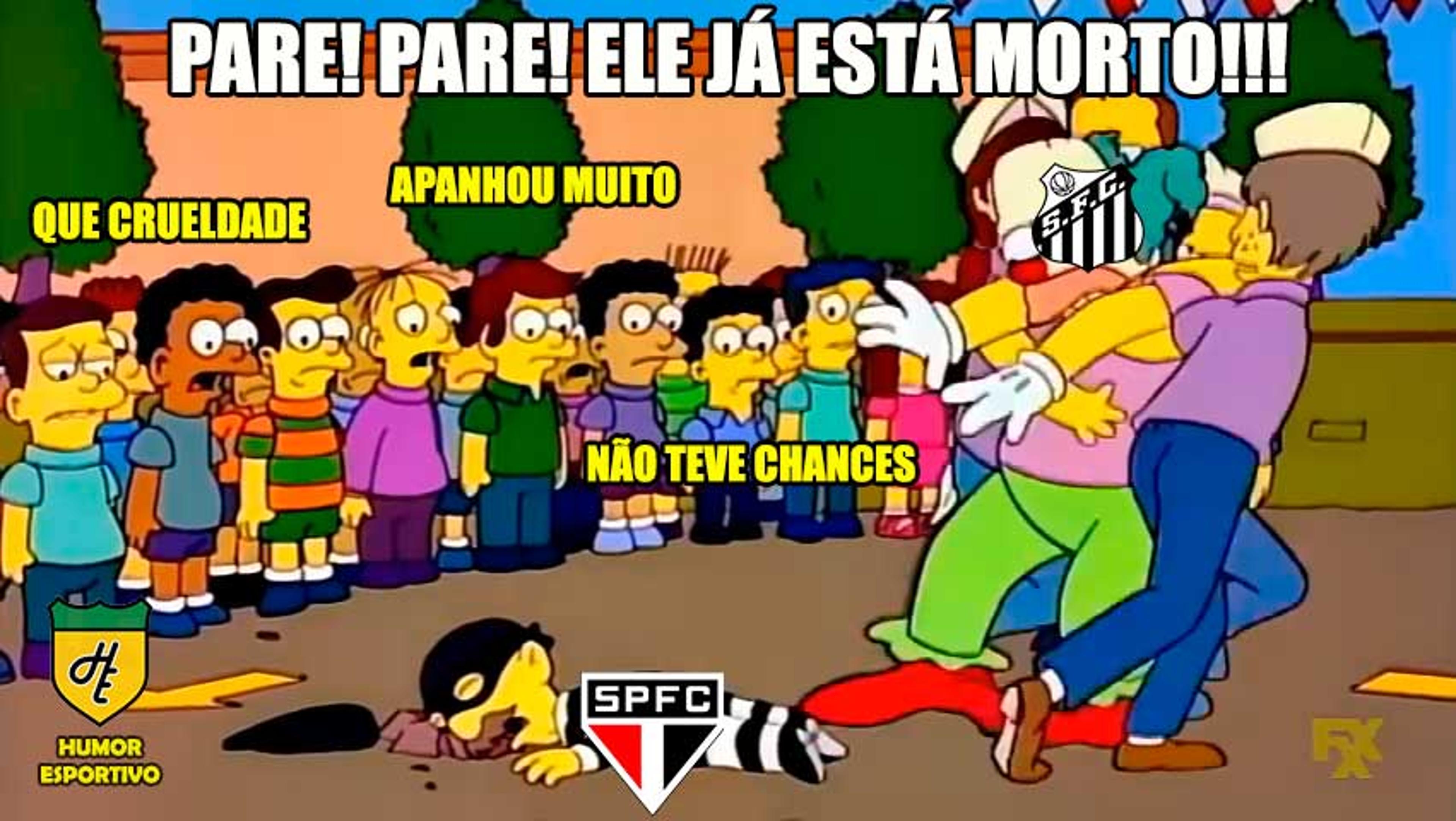 São Paulo vira piada após derrota para o Santos; veja os memes