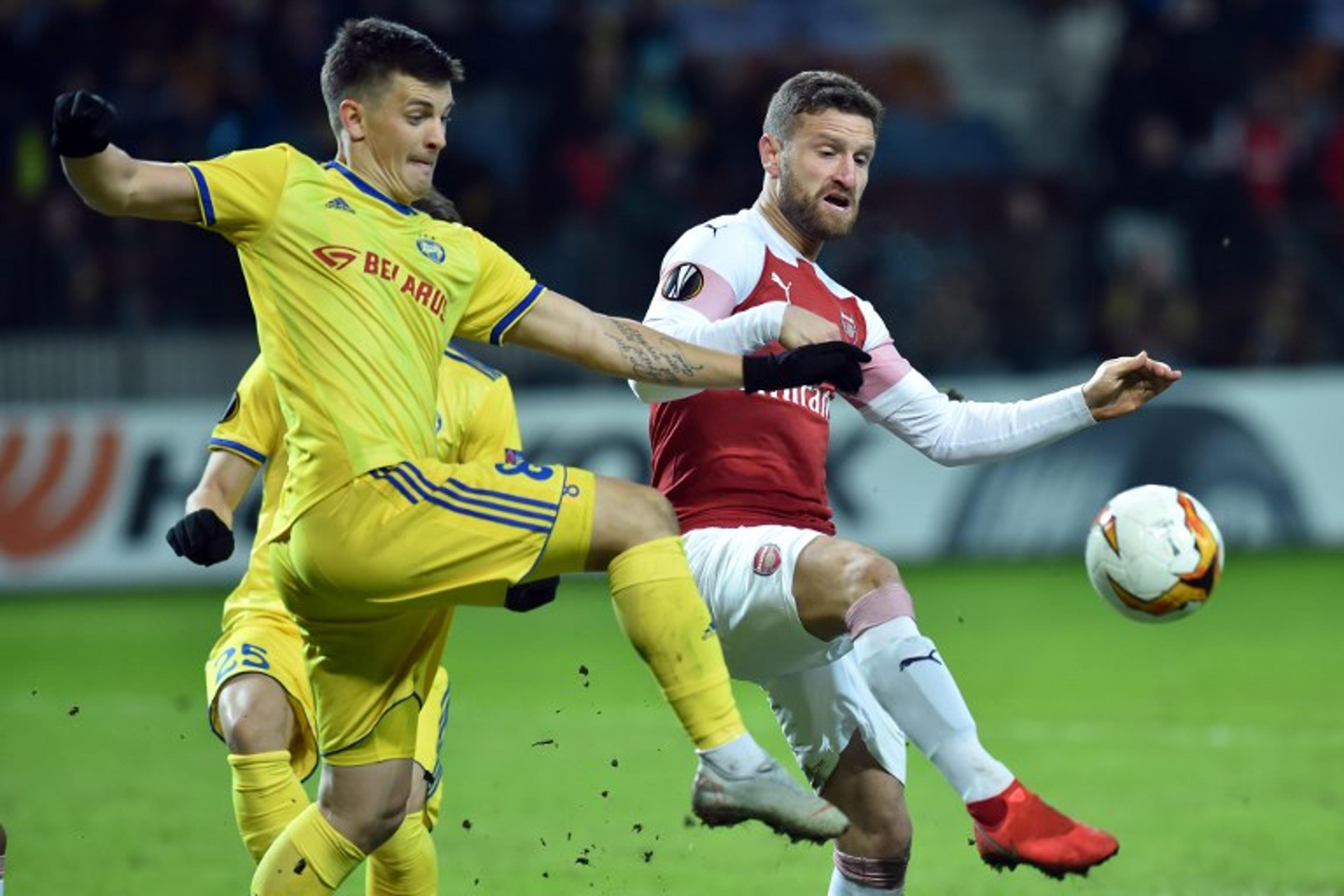 Arsenal joga mal e é derrotado pelo BATE Borisov na Liga Europa