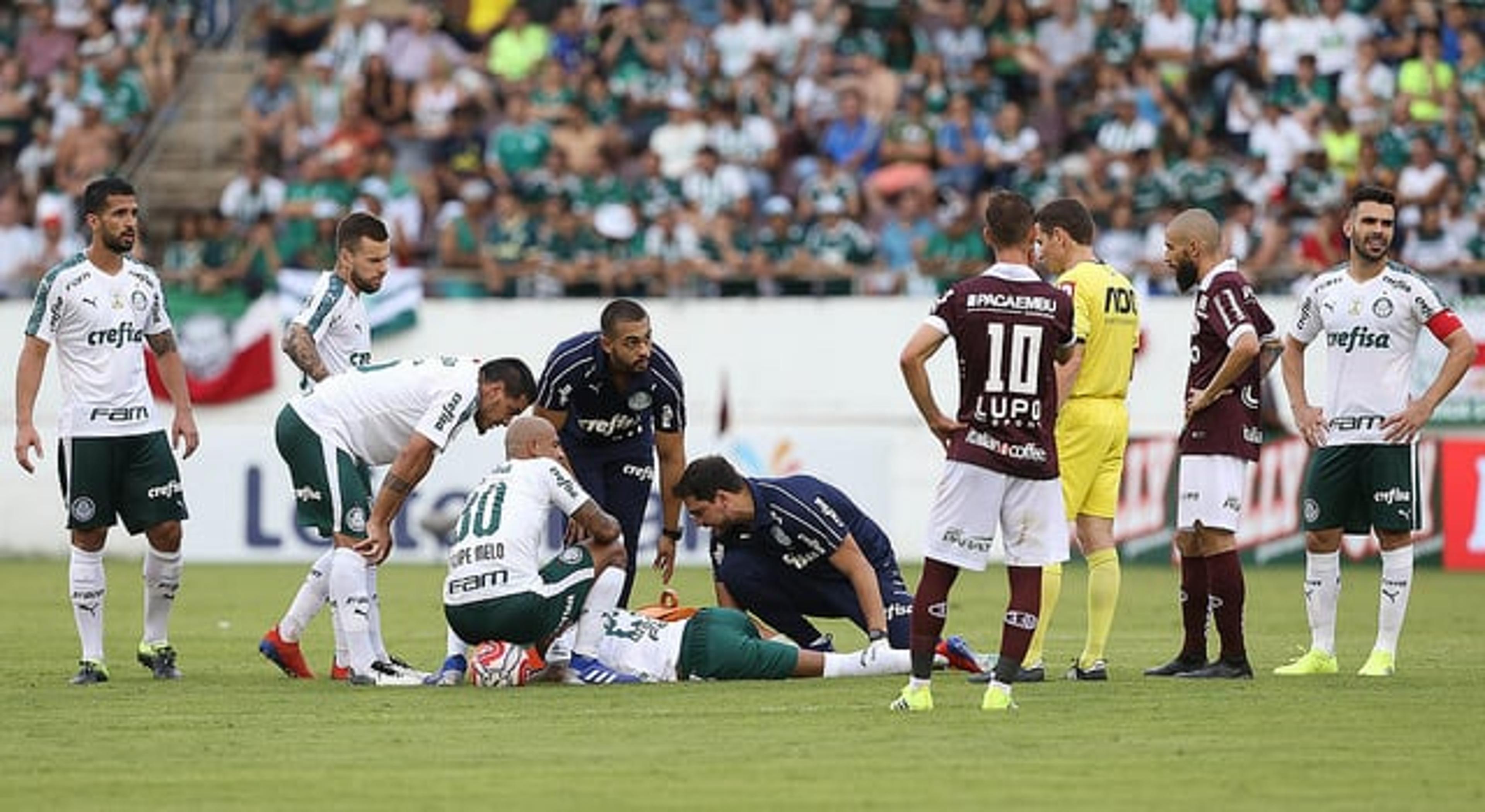 Exame indica Felipe Pires vetado no Palmeiras por até duas semanas