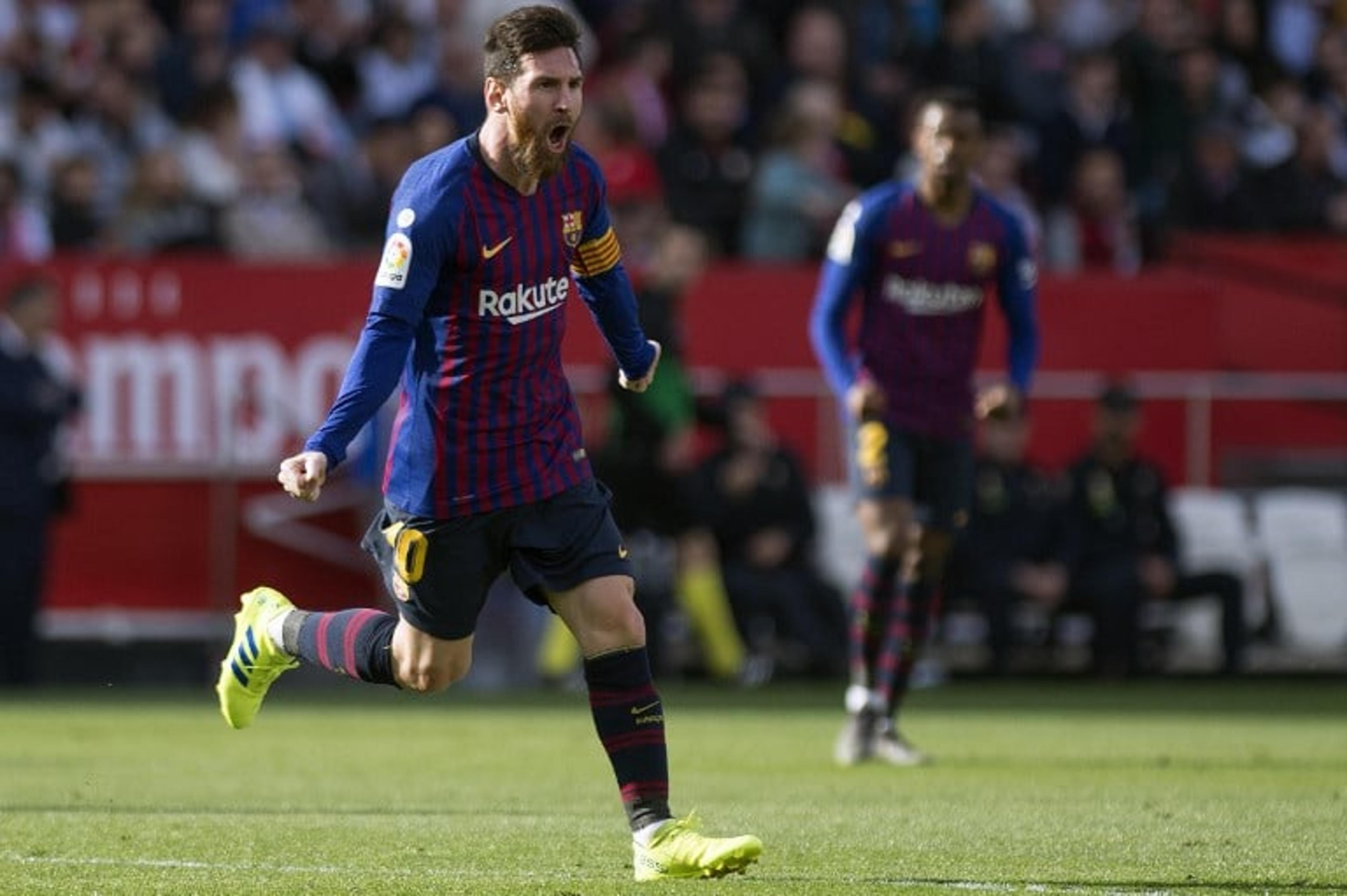 Gênio! Messi faz hat-trick e Barça vence Sevilla de virada no Espanhol