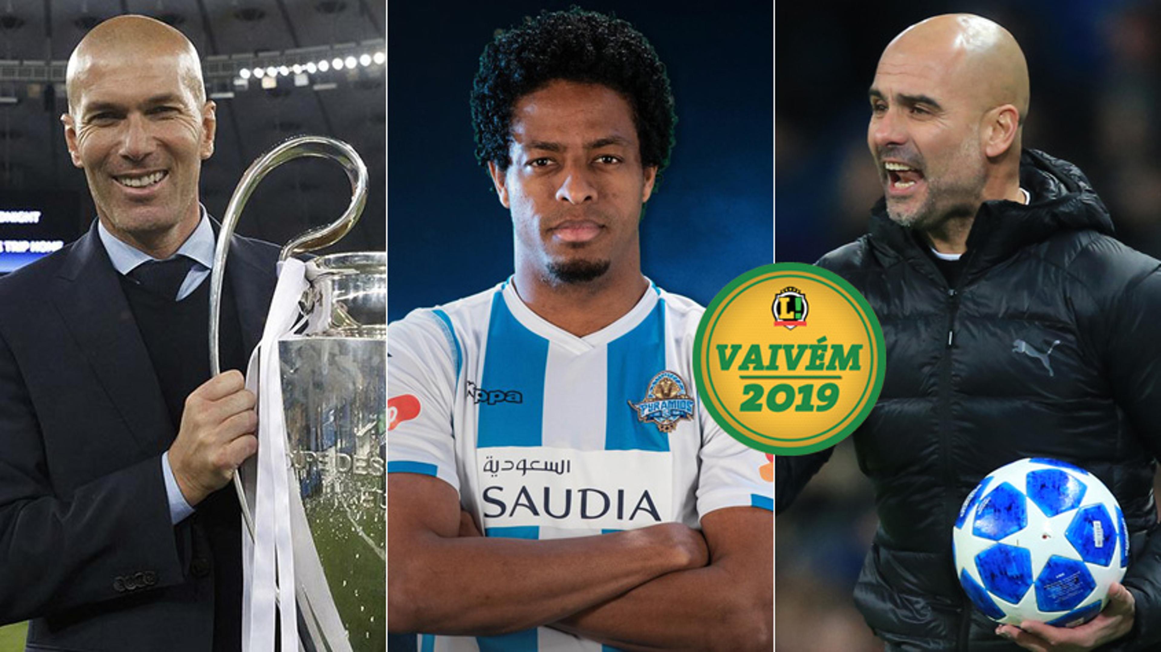 Zidane, Keno, Guardiola… Confira o Vaivém desta segunda-feira