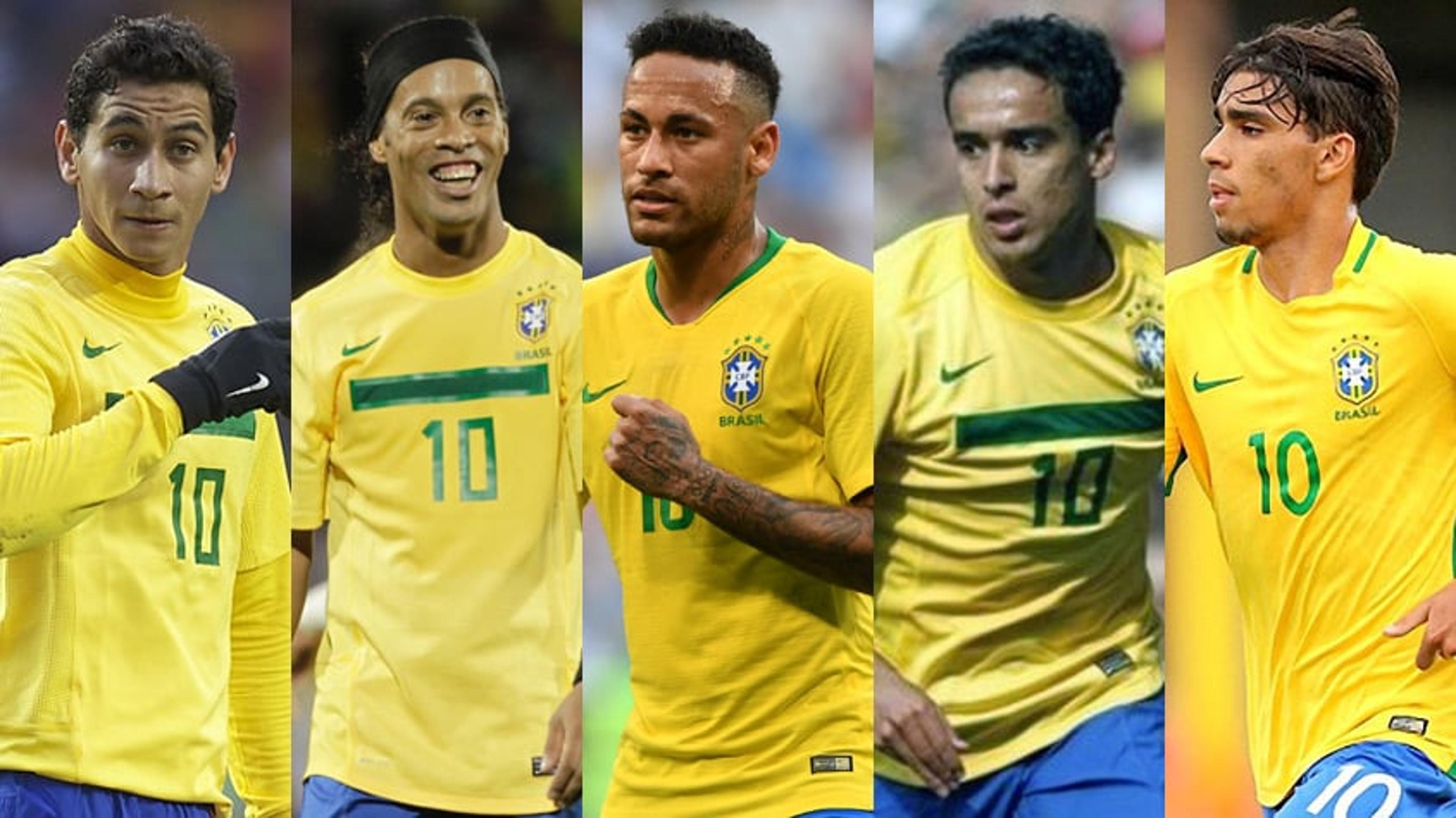 De Ronaldinho a Paquetá: os camisas 10 da Seleção Brasileira na década