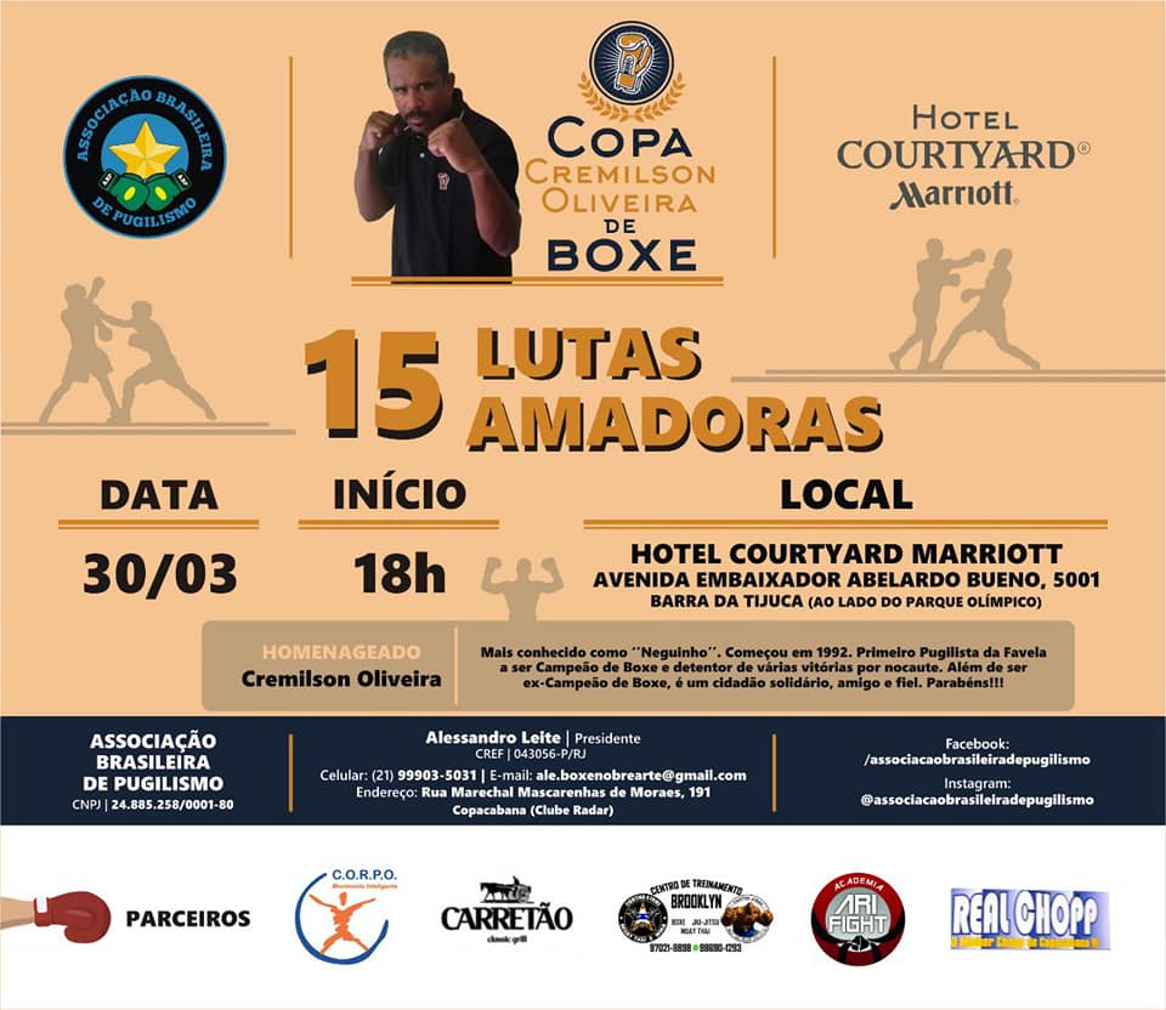 Torneio de boxe amador agita hotel na Zona Oeste do Rio de Janeiro