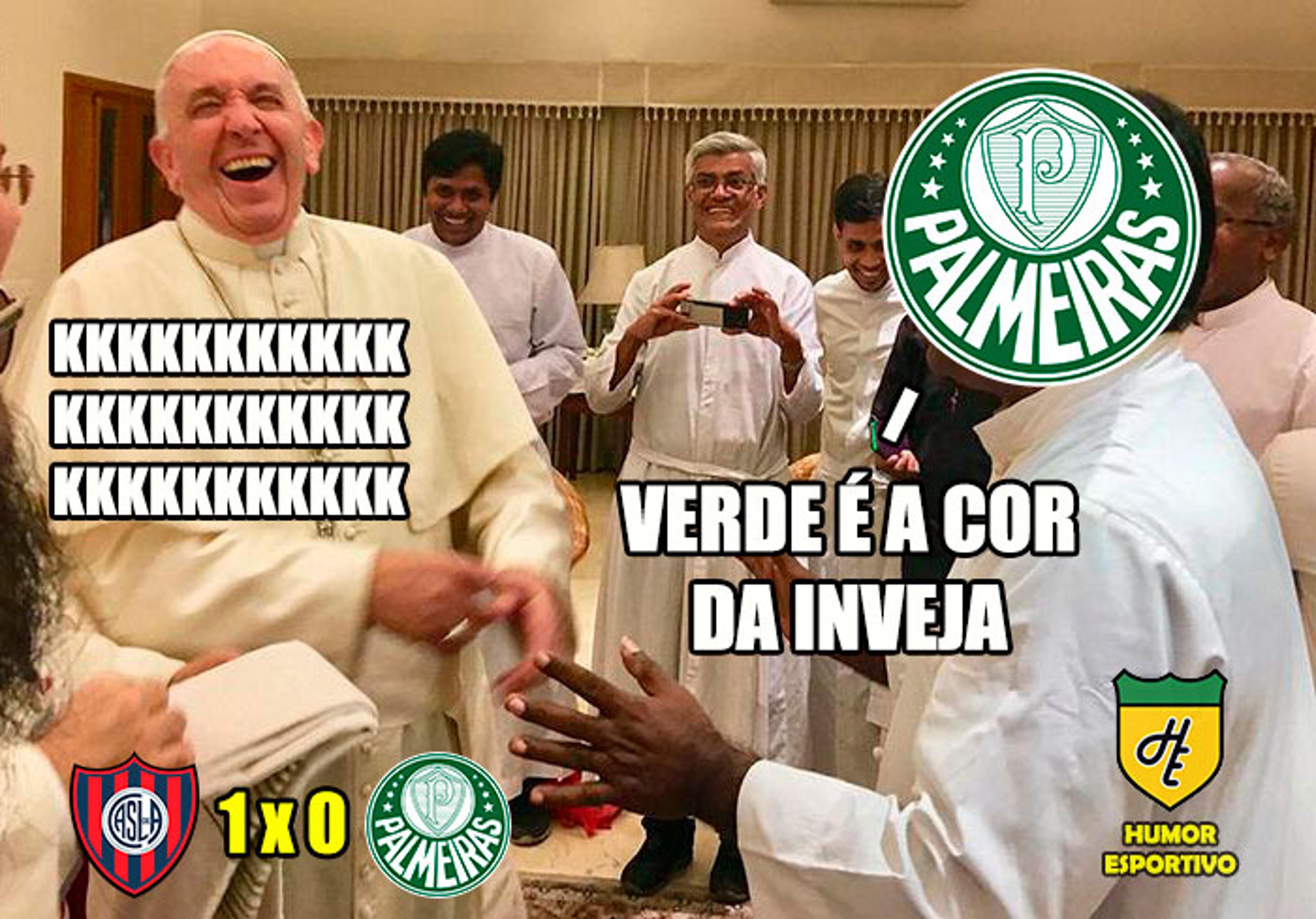 Papa e Lucas Lima são destaques nos memes da derrota do Palmeiras