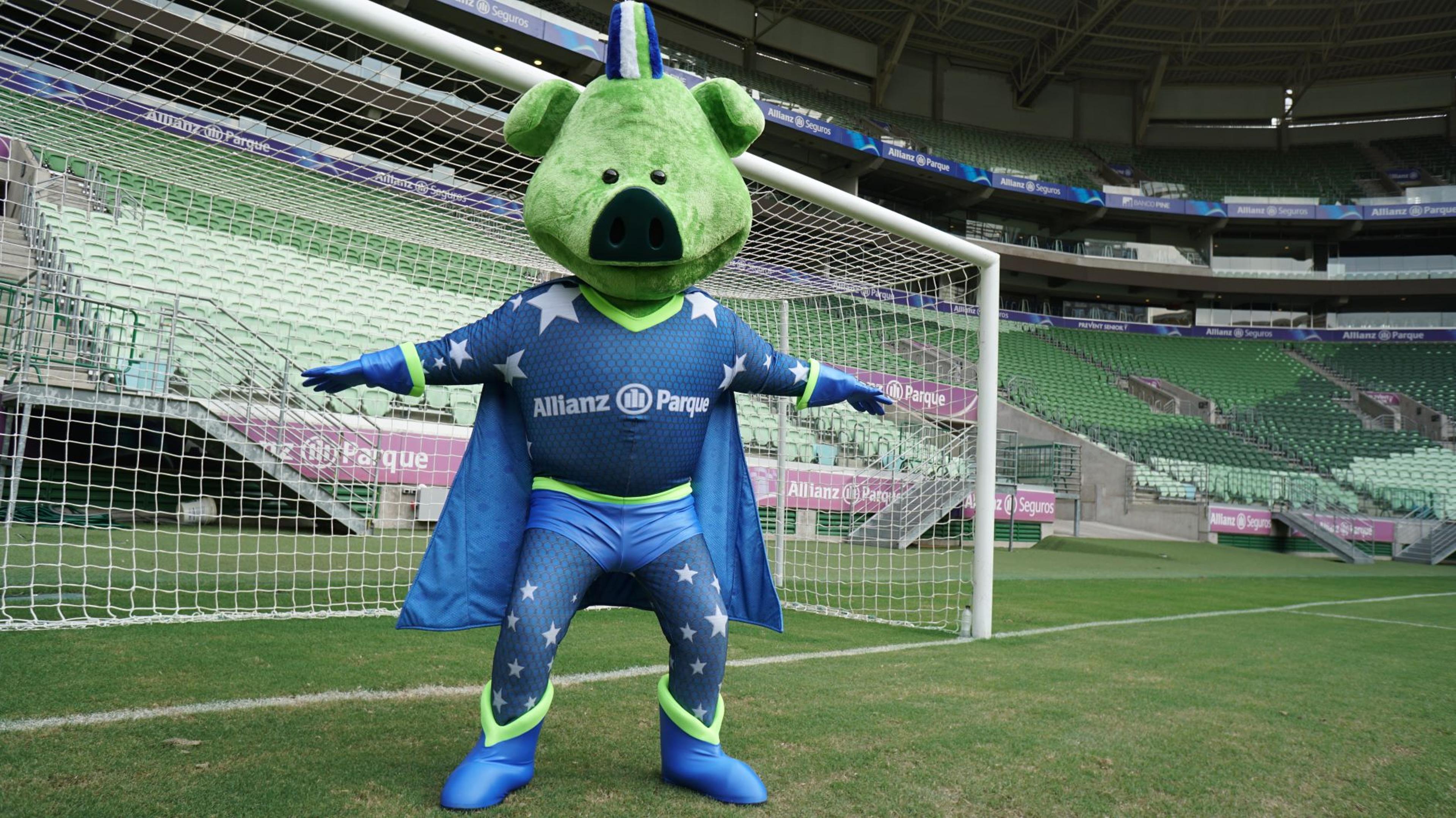 Allianz Parque lança porco como mascote e definirá nome em votação