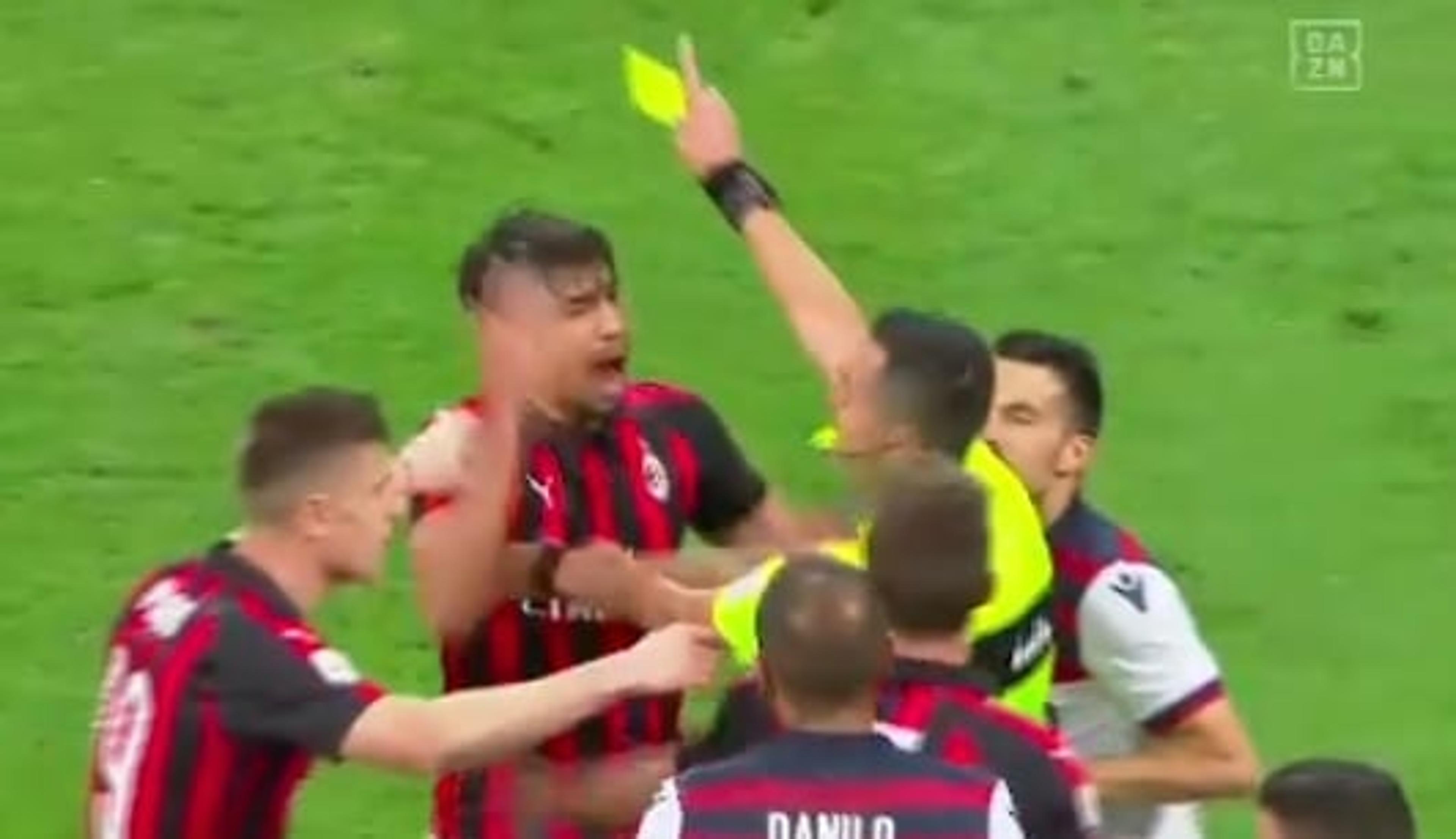 VÍDEO: Veja o lance da expulsão de Paquetá na vitória do Milan sobre o Bologna