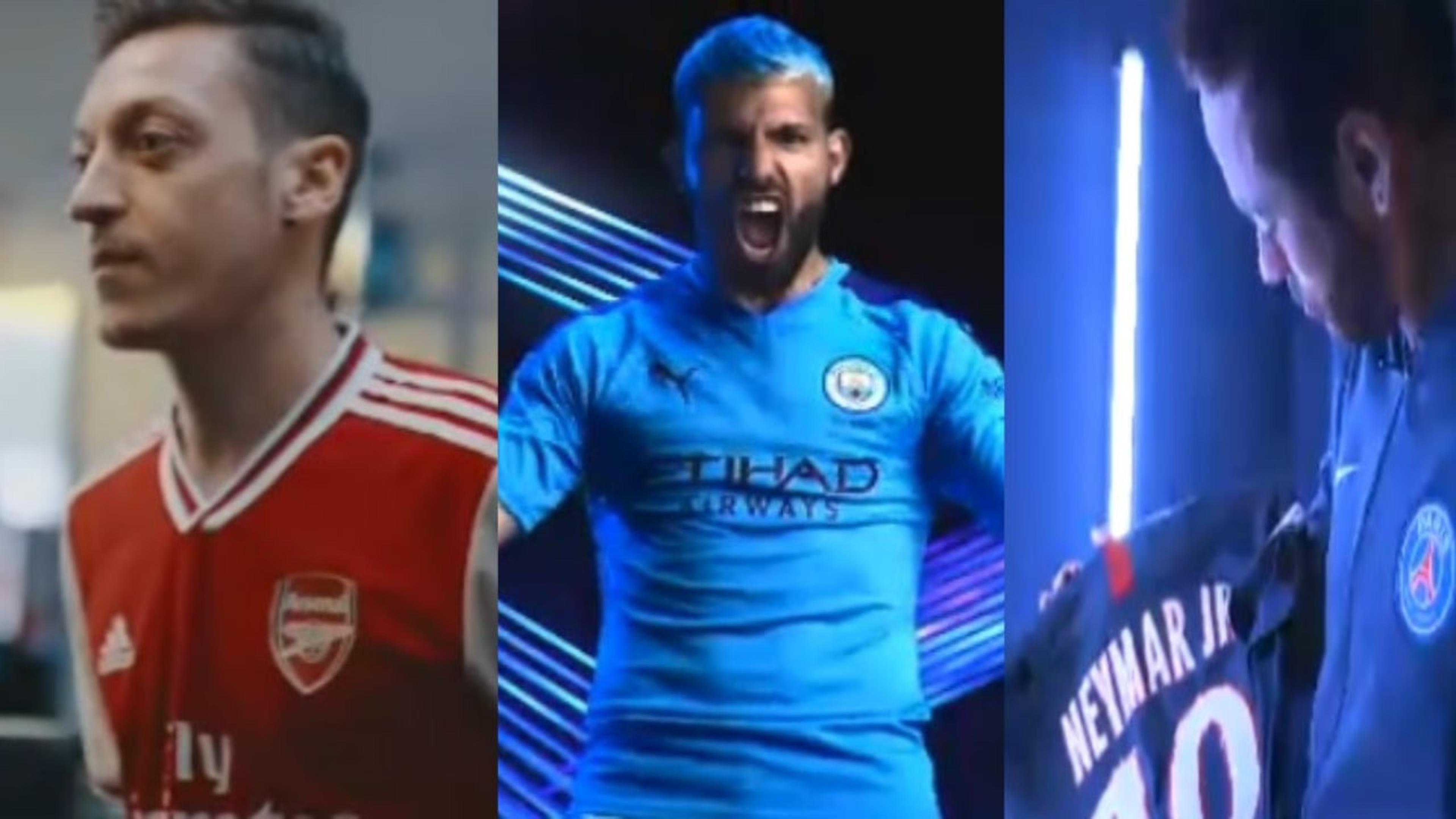 VÍDEO: Arsenal, City e PSG exibem seus novos uniformes para a temporada 2019/2020