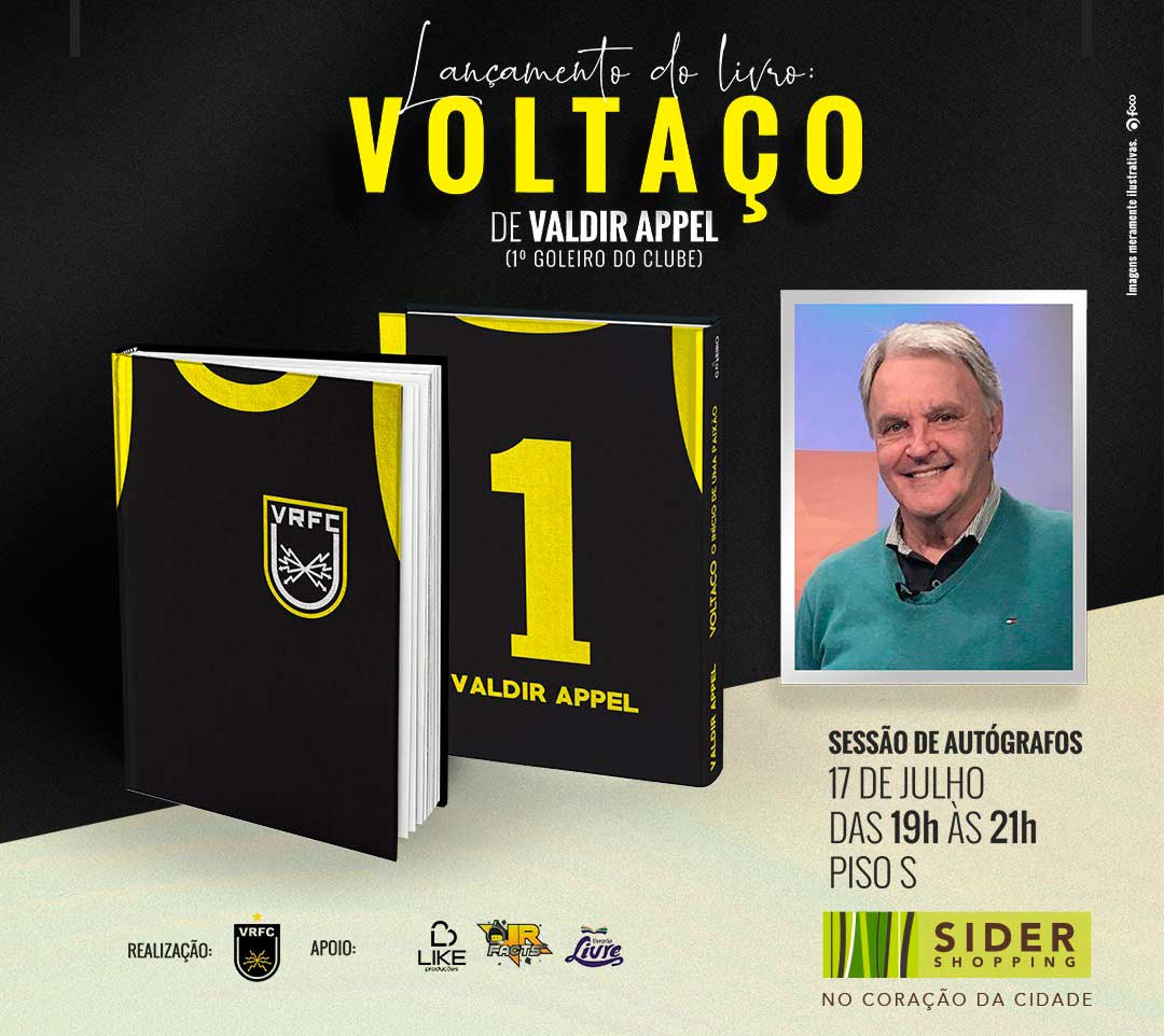 Primeiro goleiro do Voltaço lança livro sobre início da saga do clube