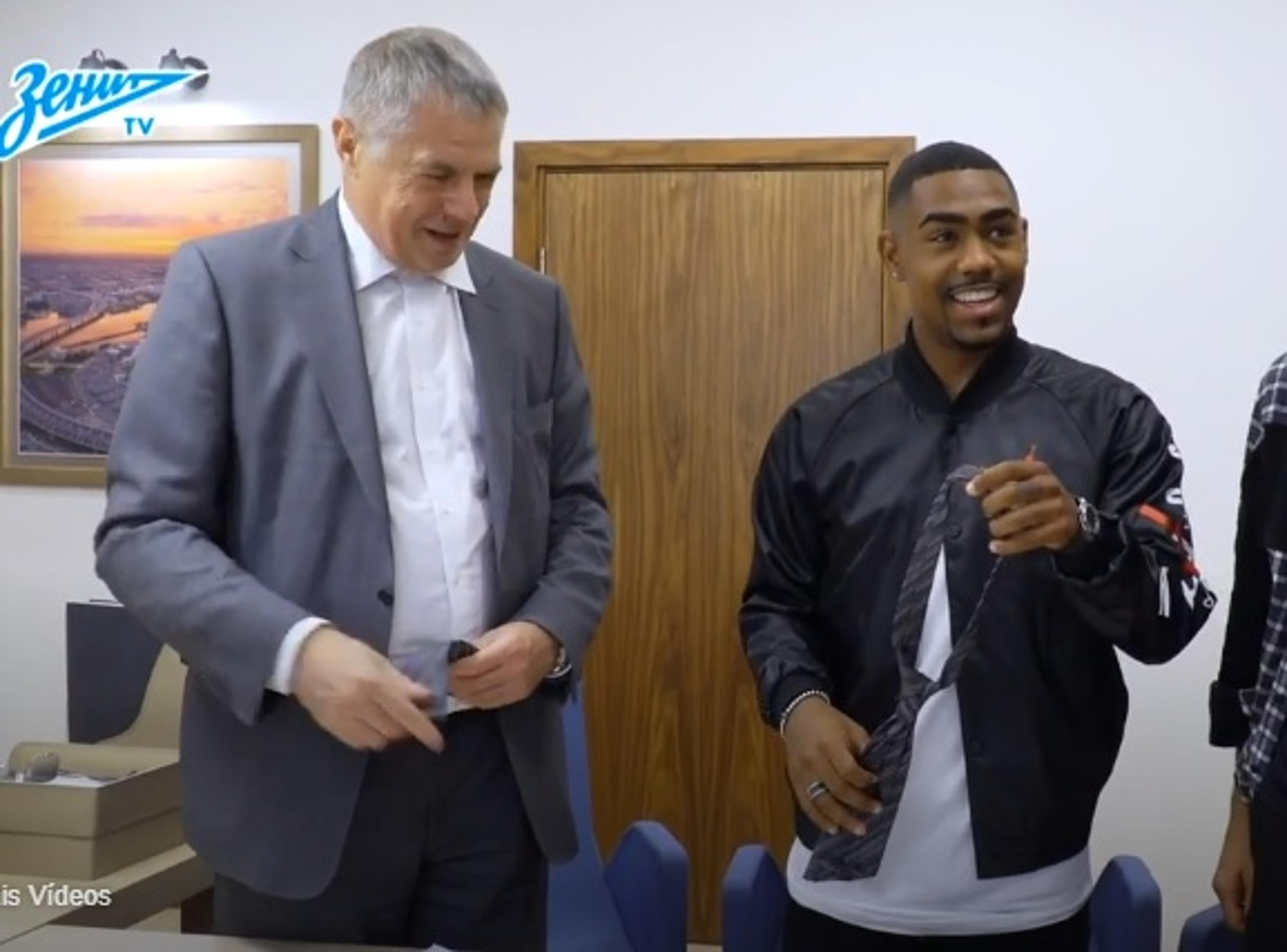 VÍDEO: Veja os bastidores da chegada de Malcom ao Zenit