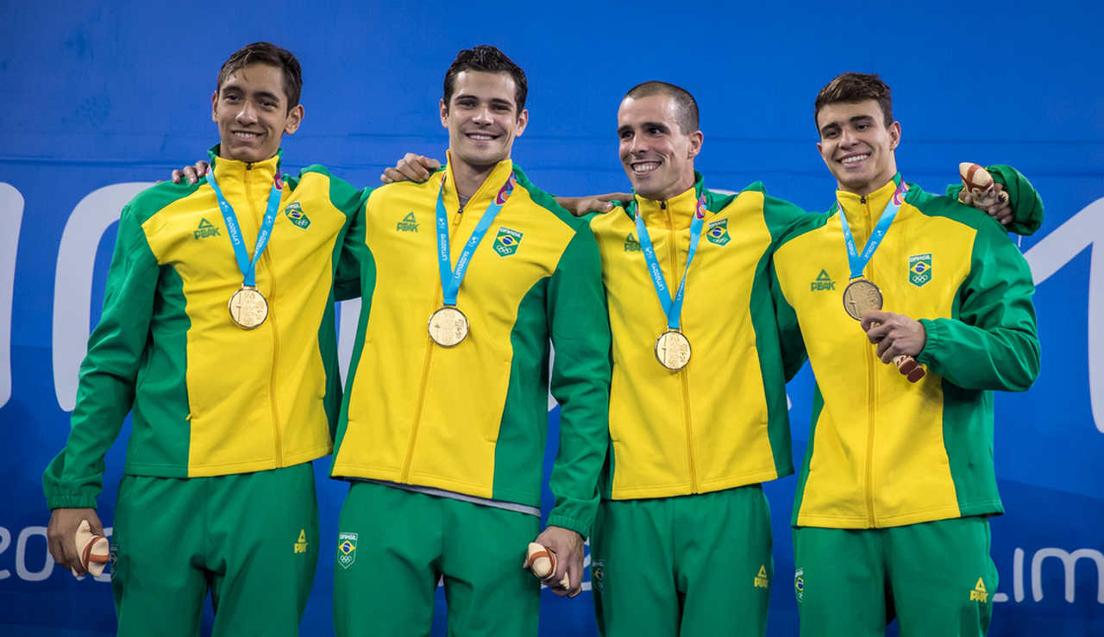 É hexa! Brasil é ouro no revezamento 4x100m masculino do Pan