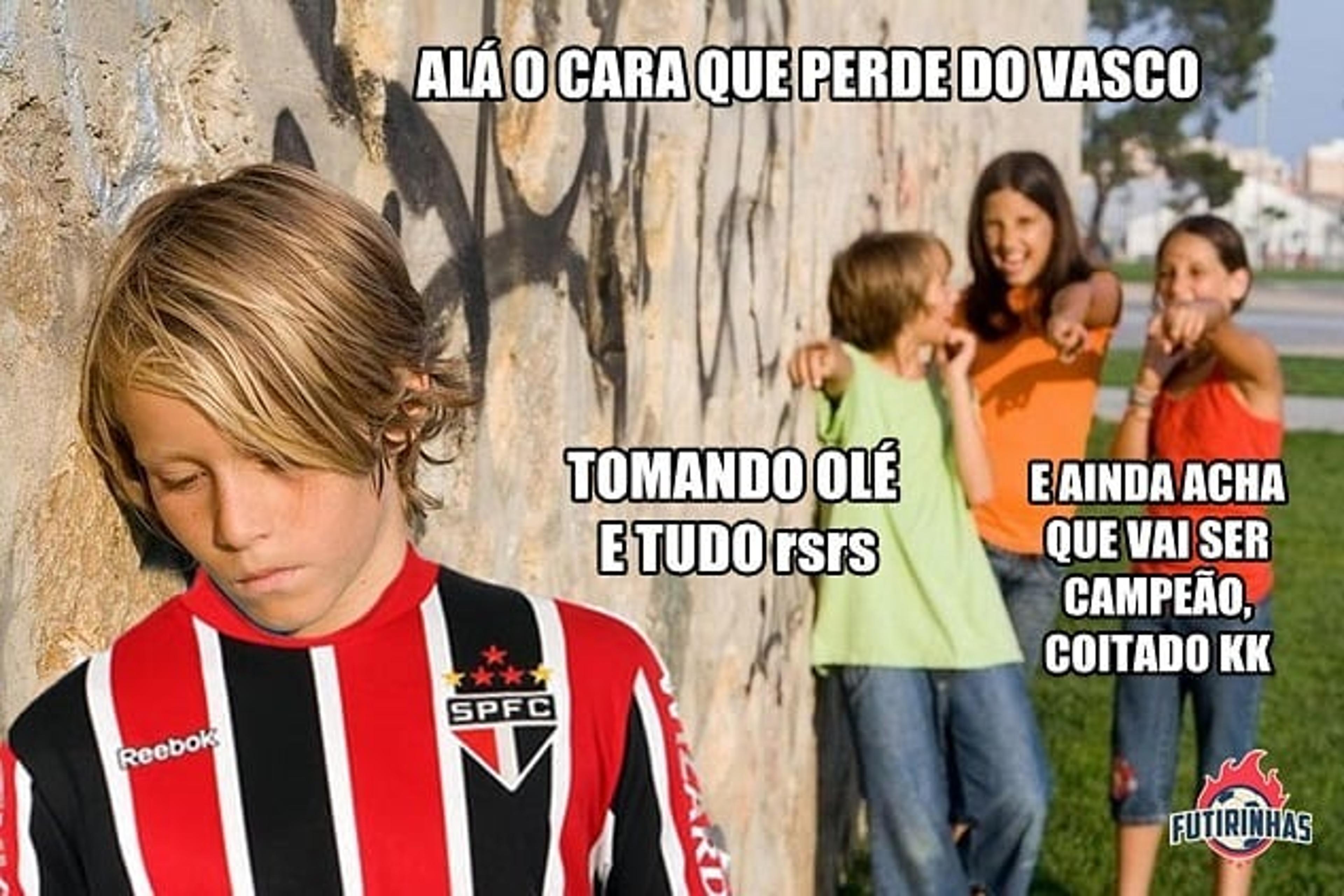 Vitória do Vasco sobre o São Paulo gera enxurrada de memes nas redes