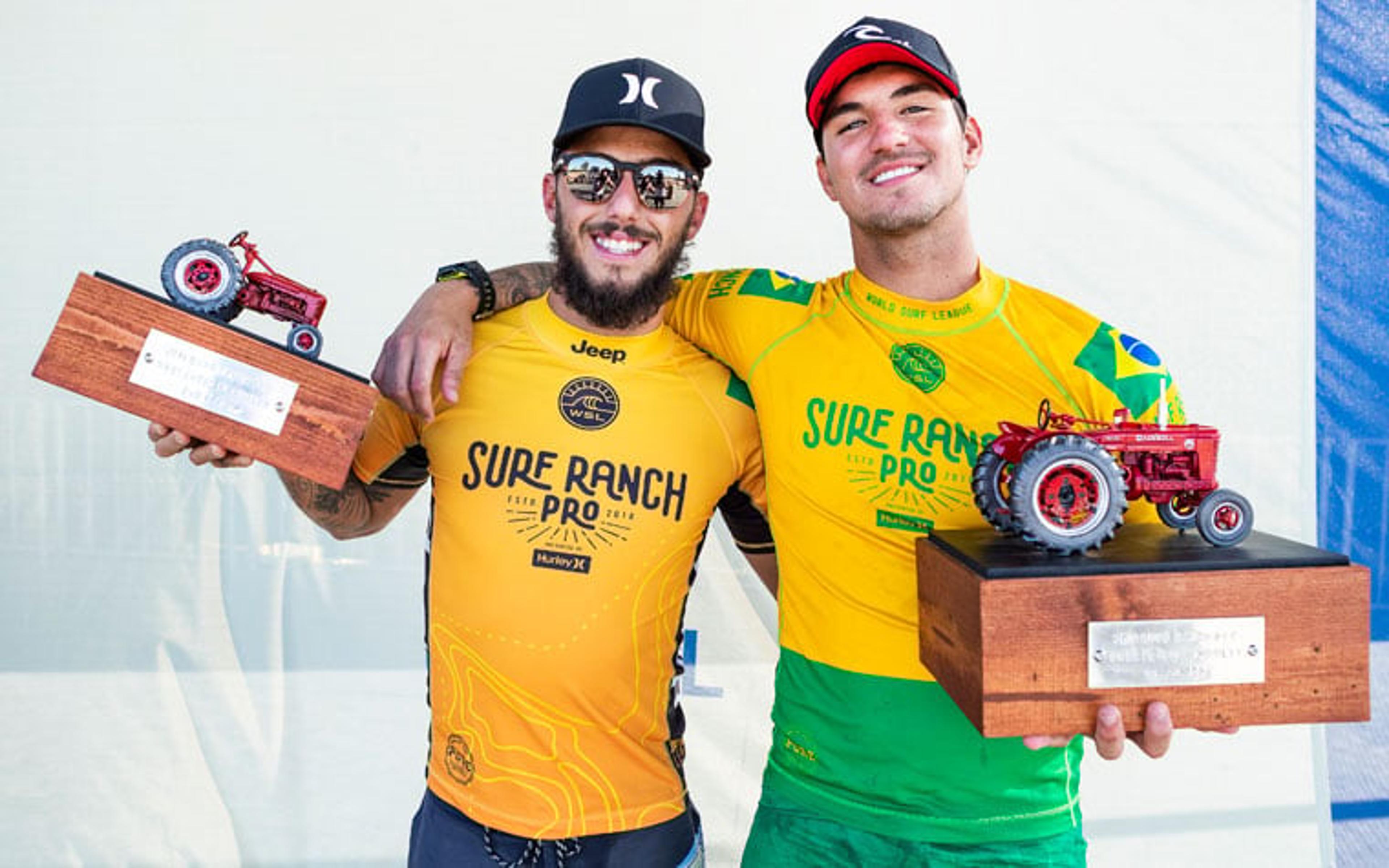 Vice-campeão, Filipe Toledo festeja tricampeonato de Gabriel Medina: ‘Obrigado pelo exemplo’