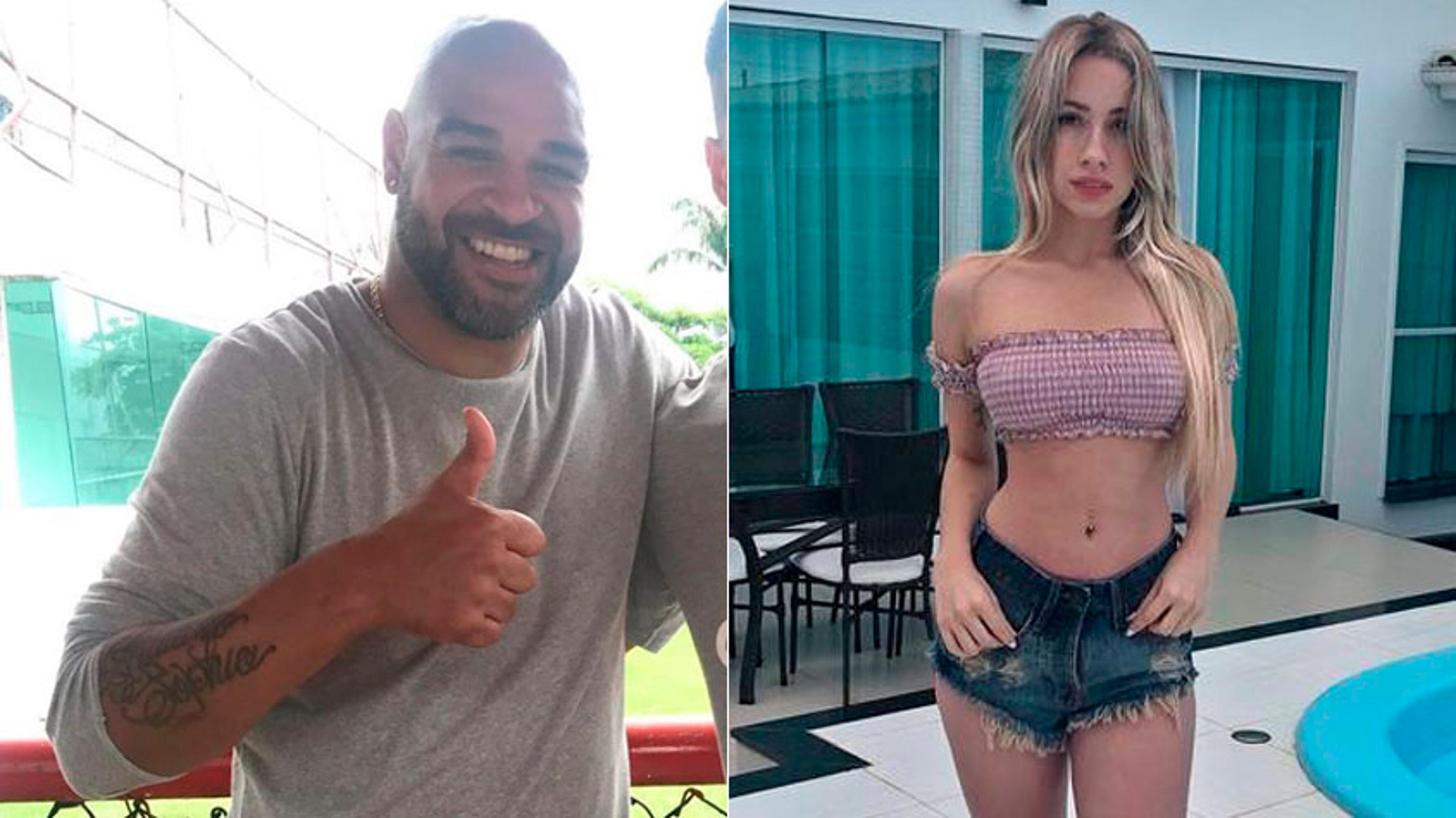 És, Habib! Adriano Imperador é visto com loira de 22 anos no cinema