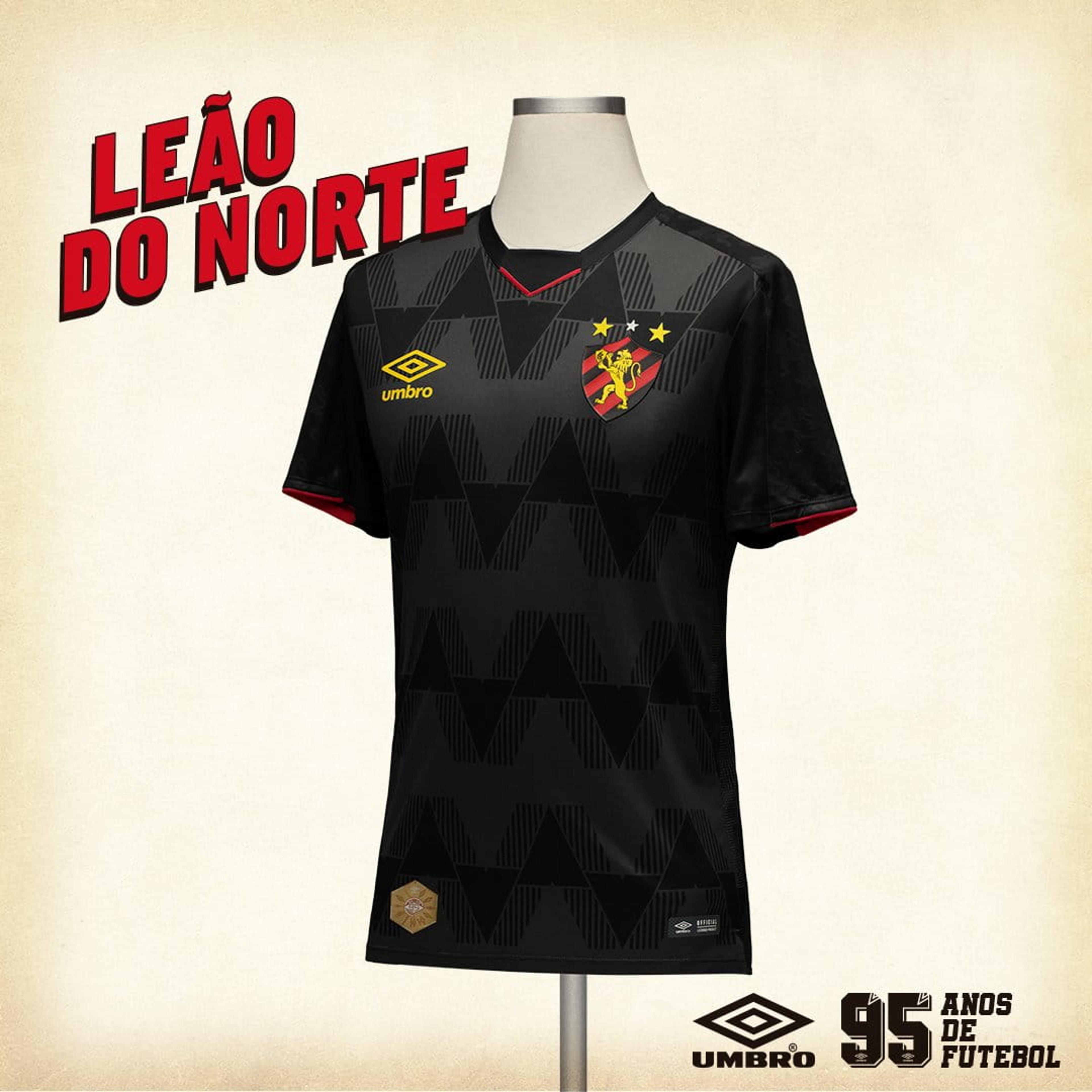 Com estilo inspirado nos anos 90, nova camisa 3 do Sport é lançada