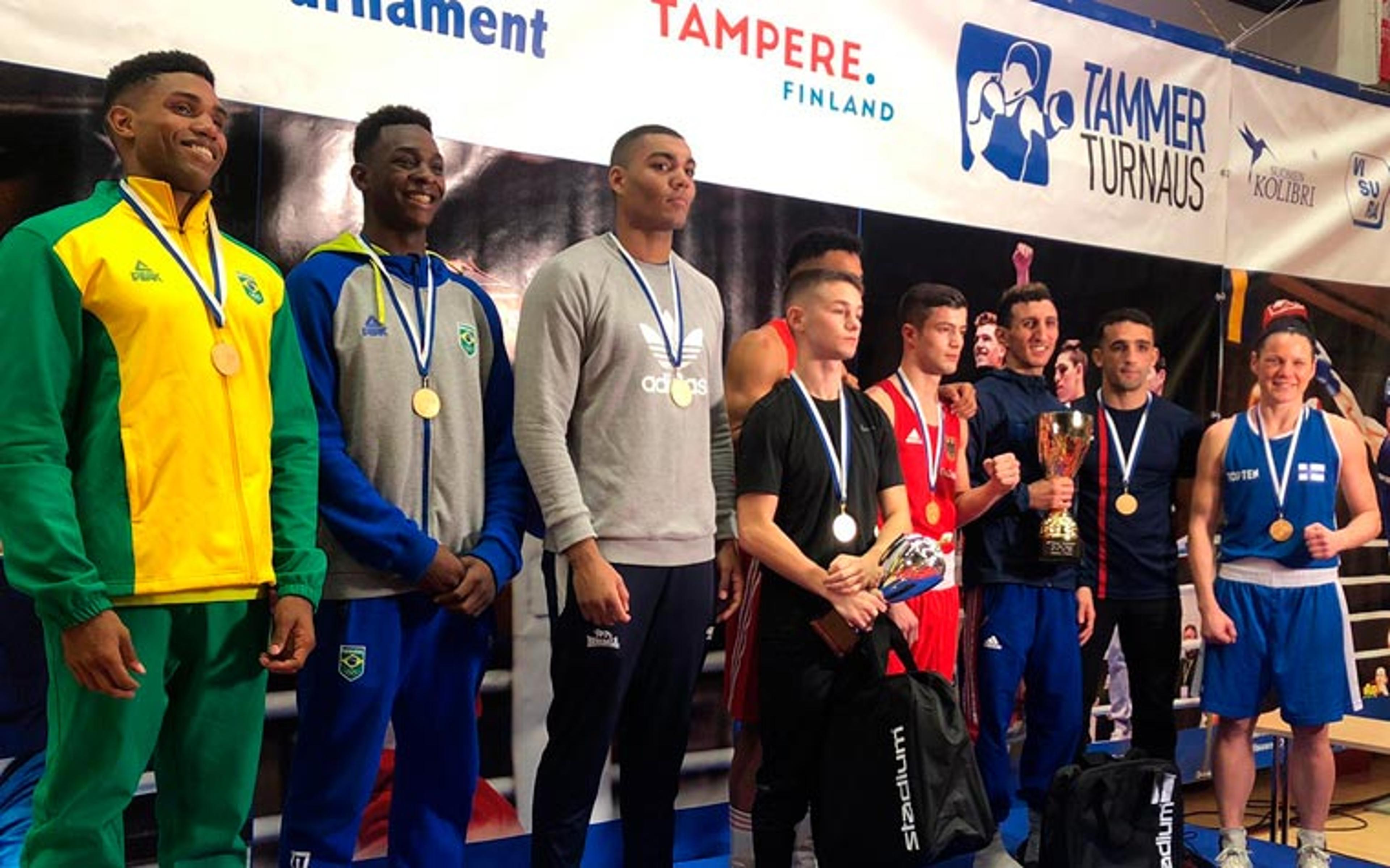 Brasil encerra torneio de boxe na Finlândia com quatro medalhas