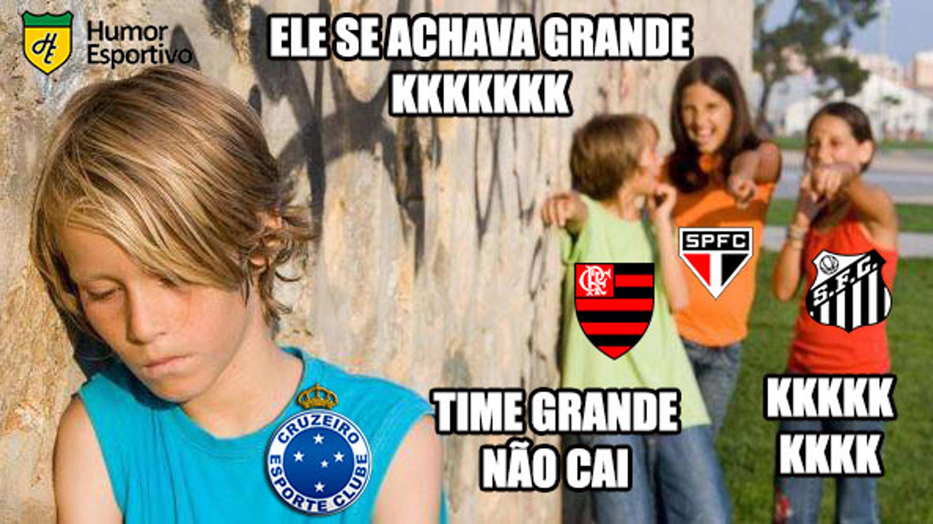 Cruzeiro é rebaixado e memes bombam nas redes sociais