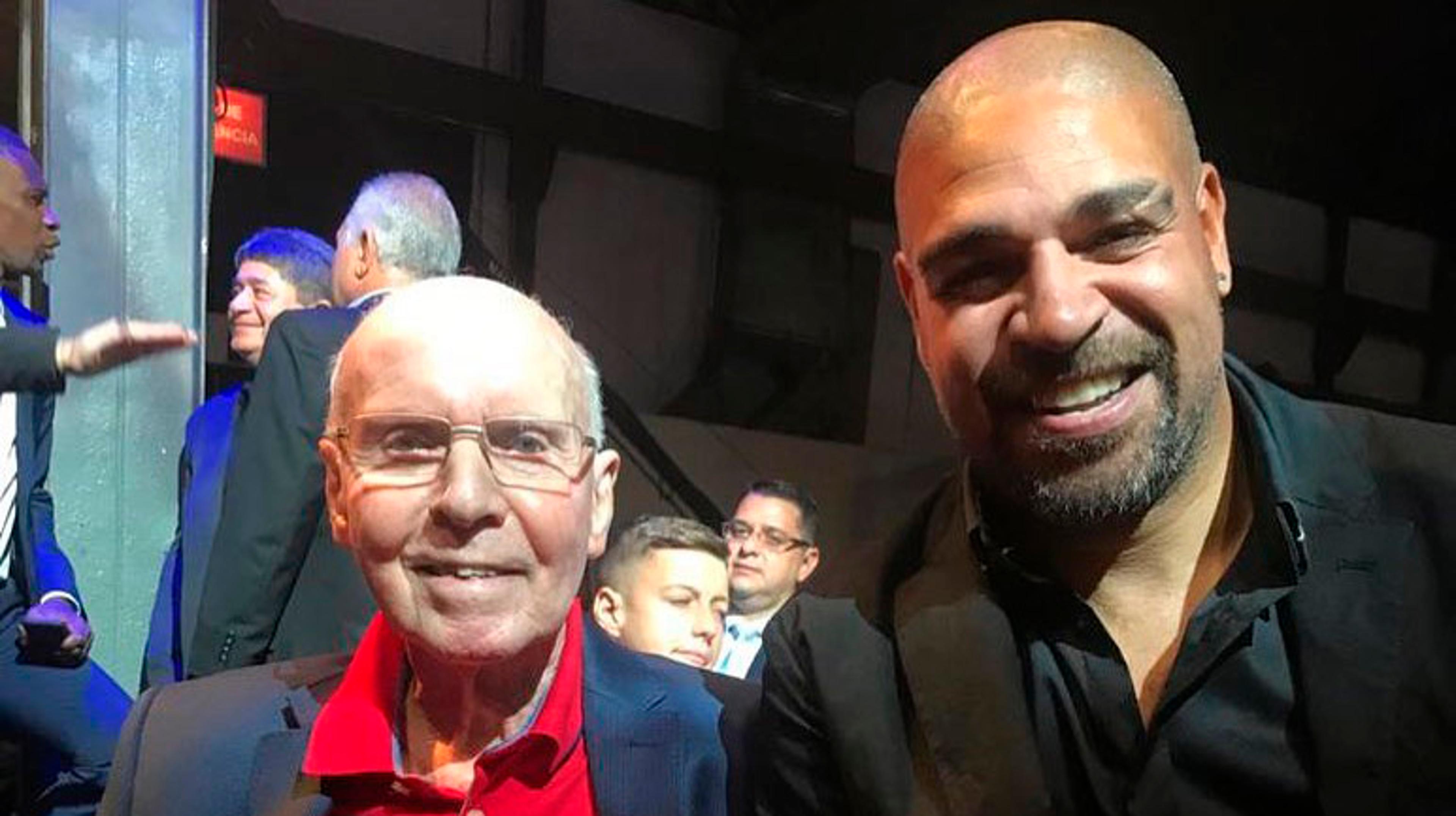 Adriano Imperador registra encontro com Zagallo: ‘Amo demais’